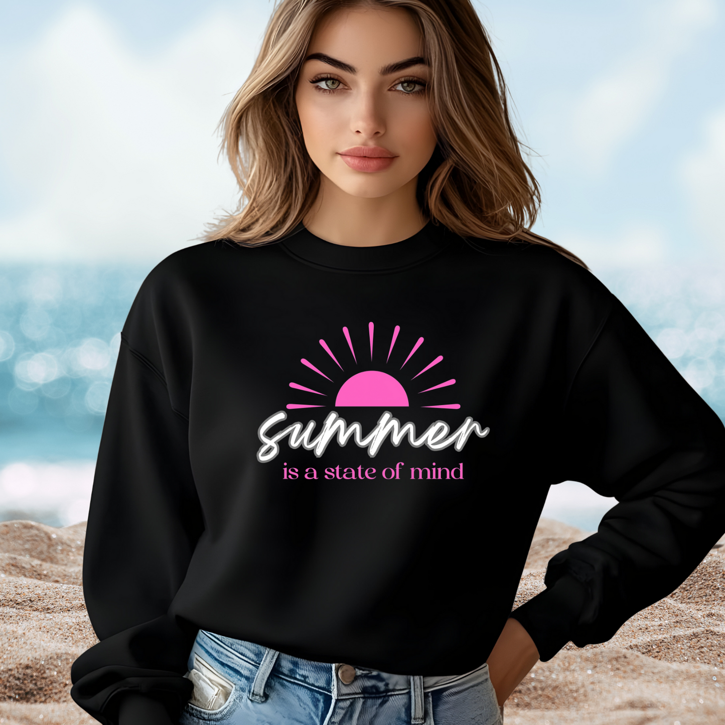 Summer Is A State Of Mind Crewneck Sweatshirt