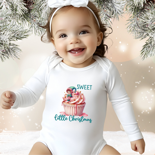 Sweet Little Christmas Infant Long Sleeve Onesie