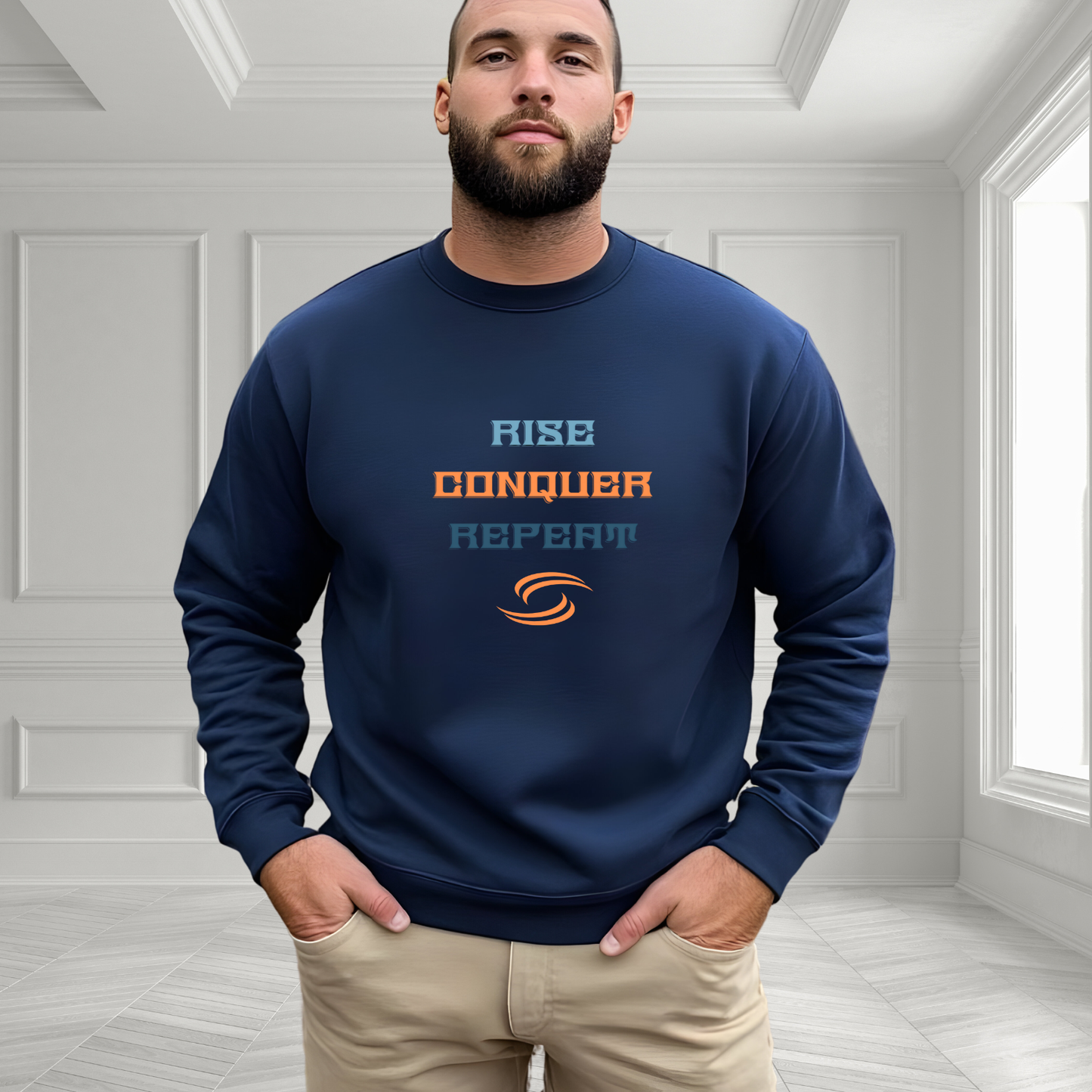 Rise, Conquer, Repeat Crewneck Sweatshirt
