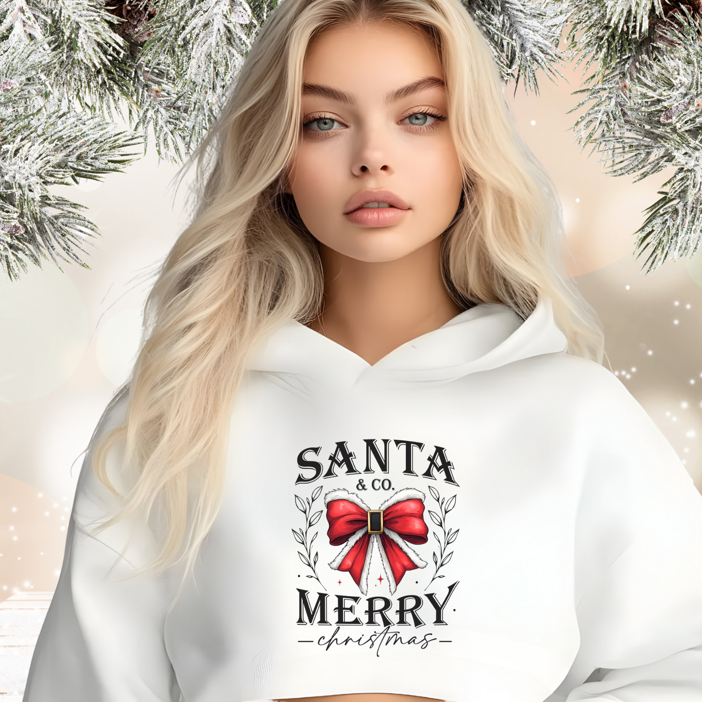 Santa & Co. Crop Hoodie