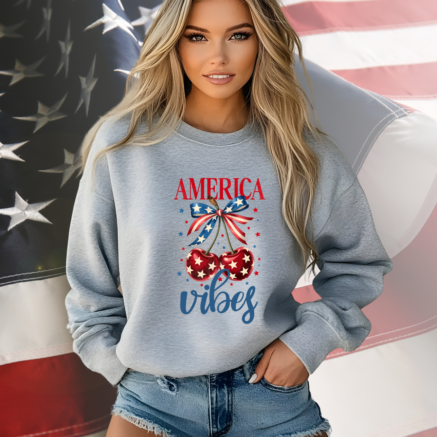 America Vibes Crewneck Sweatshirt