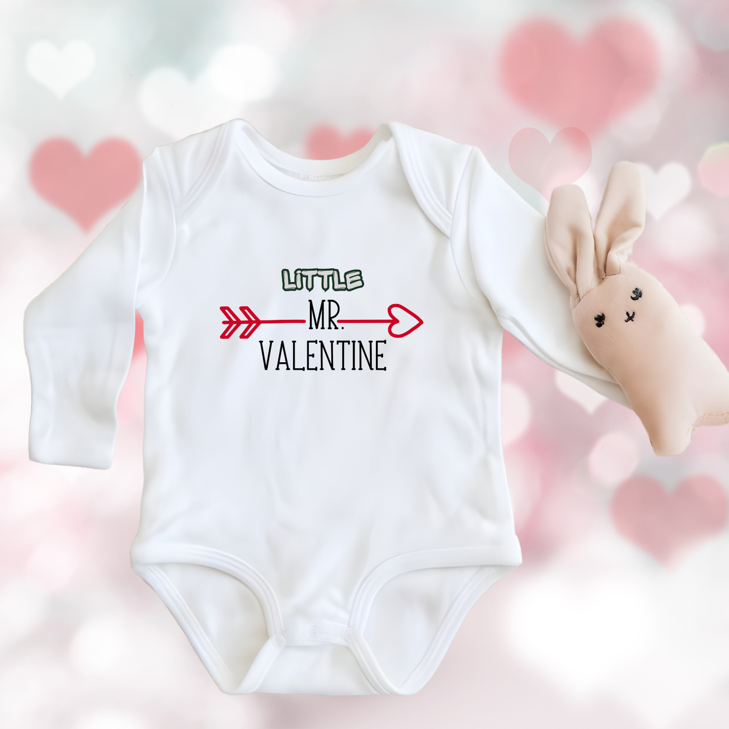 Little Mr. Valentine Infant Long Sleeve Onesie