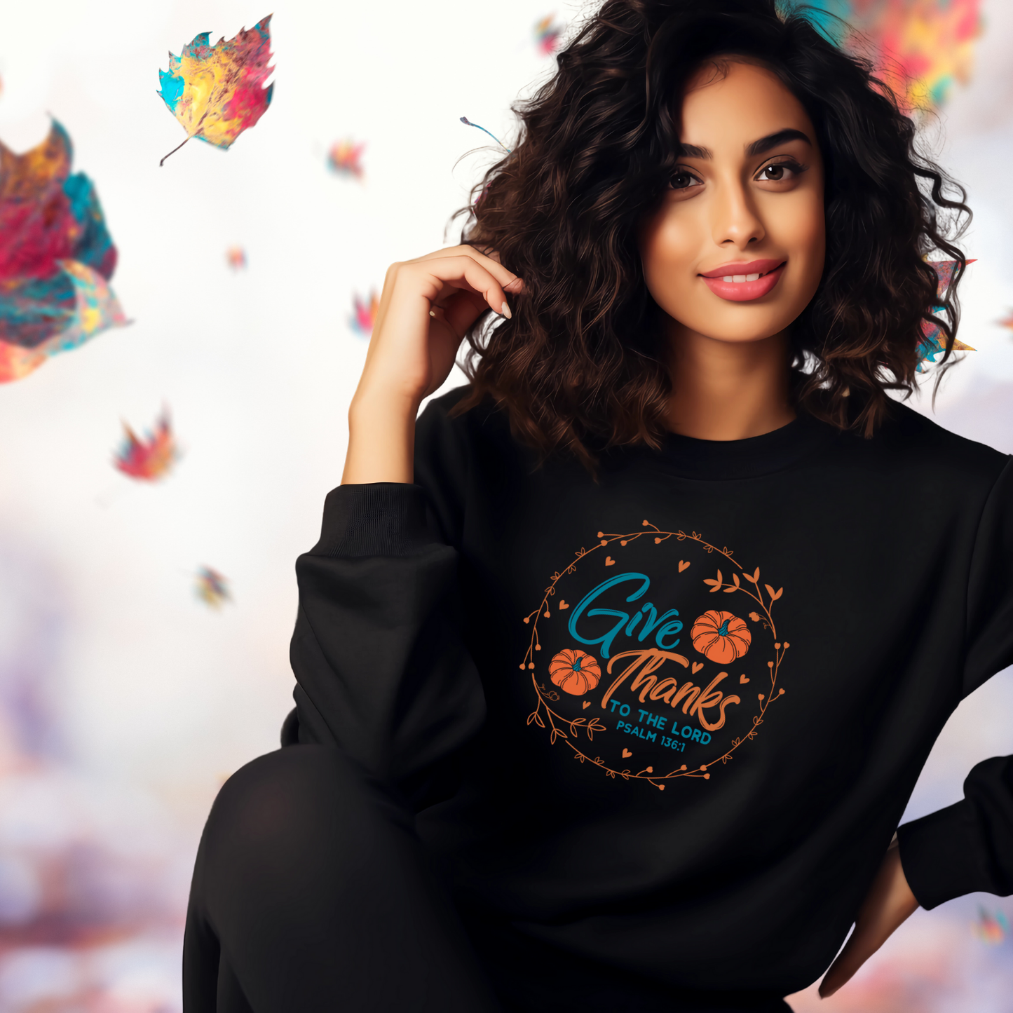 Give Thanks To The Lord Crewneck Sweatshirt