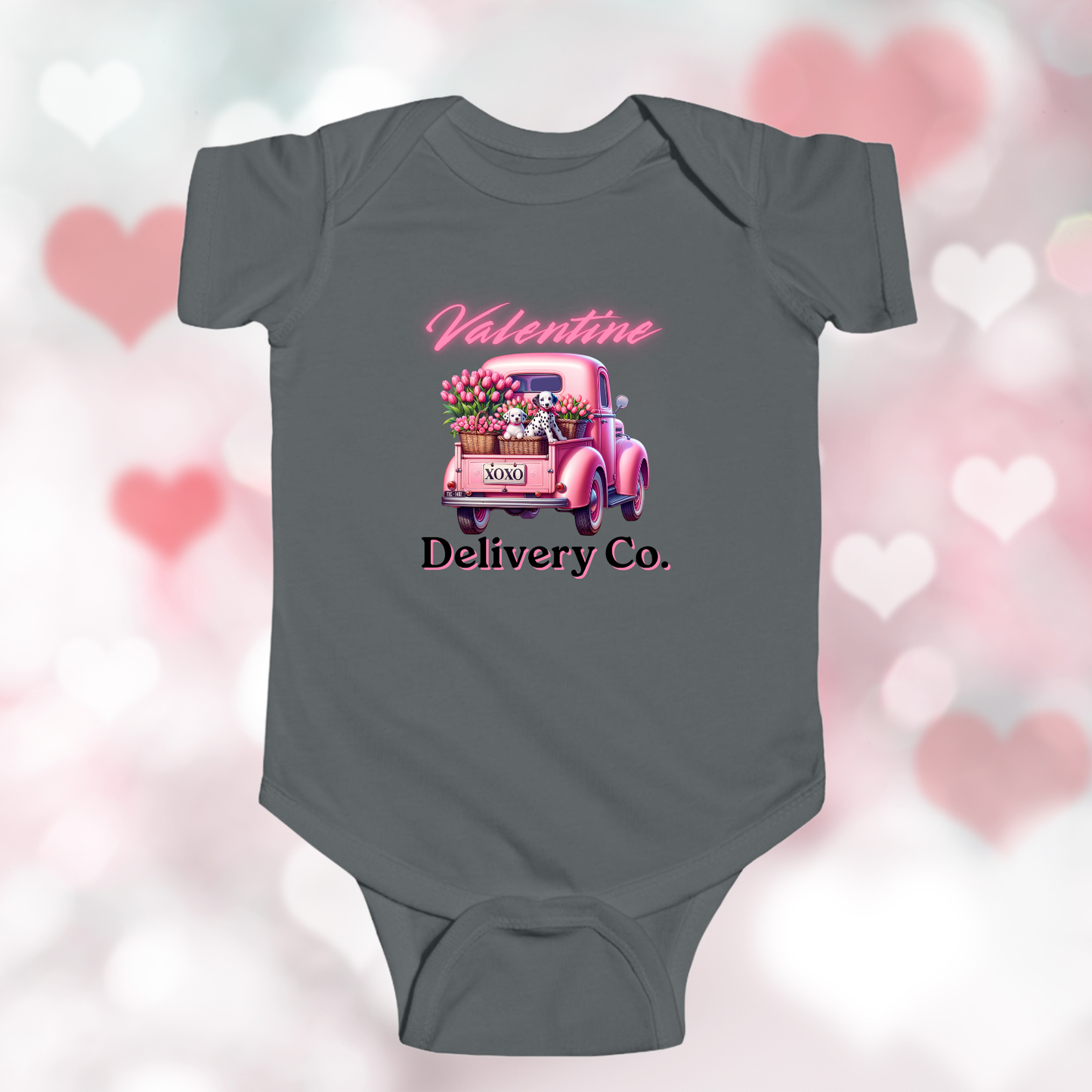 Valentine Delivery Co. Infant Short Sleeve Onesie