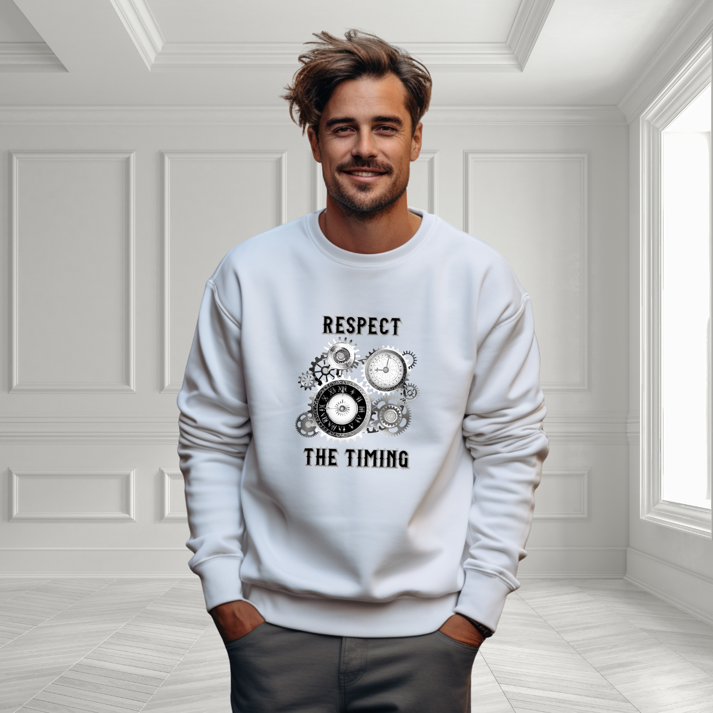 Respect The Timing Crewneck Sweatshirt