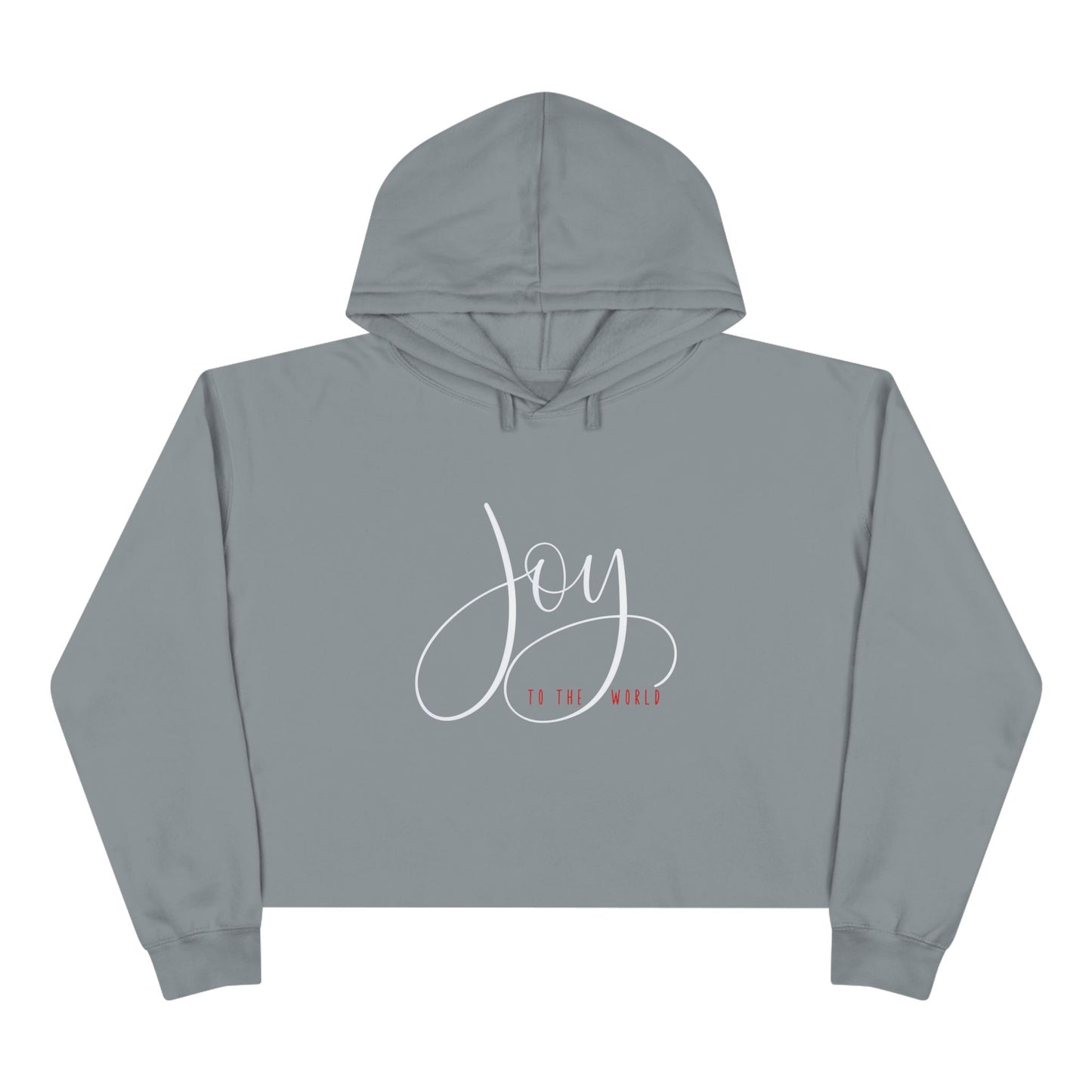 Joy To The World Crop Hoodie