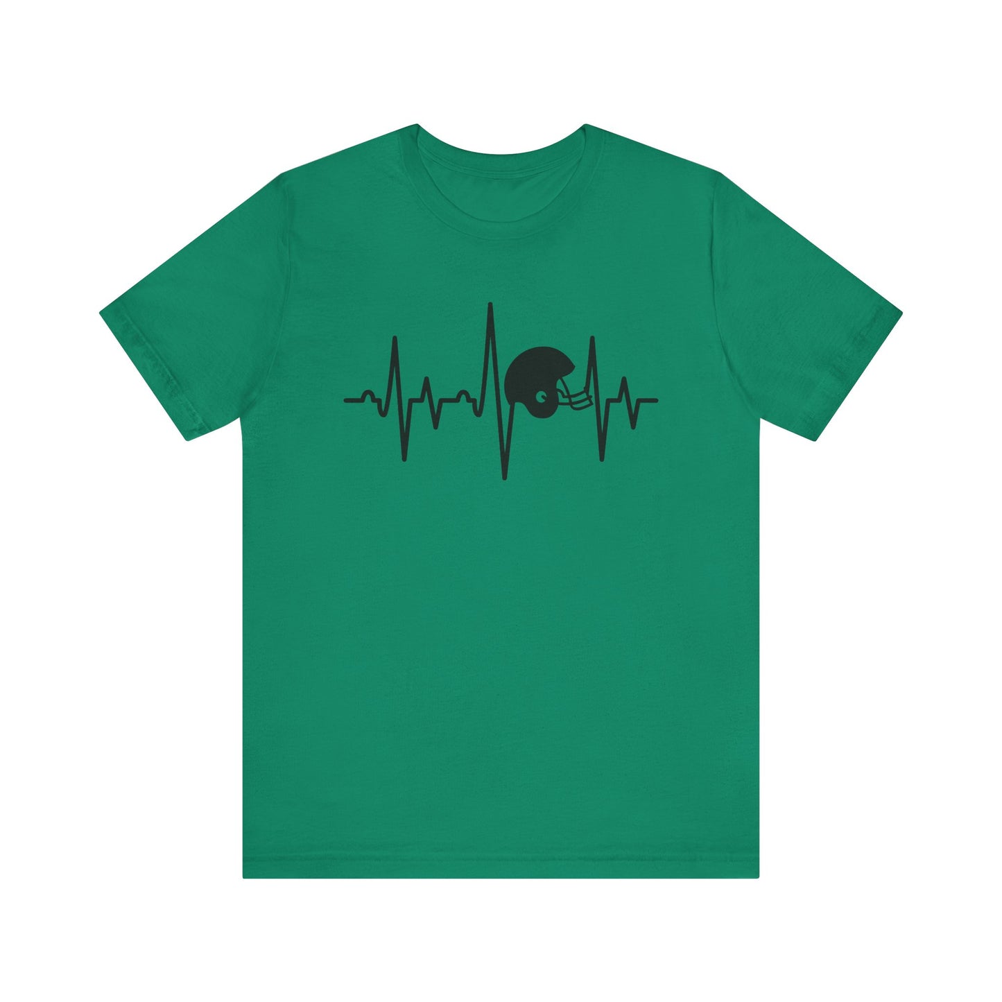 Football Helmet Heartbeat T-Shirt