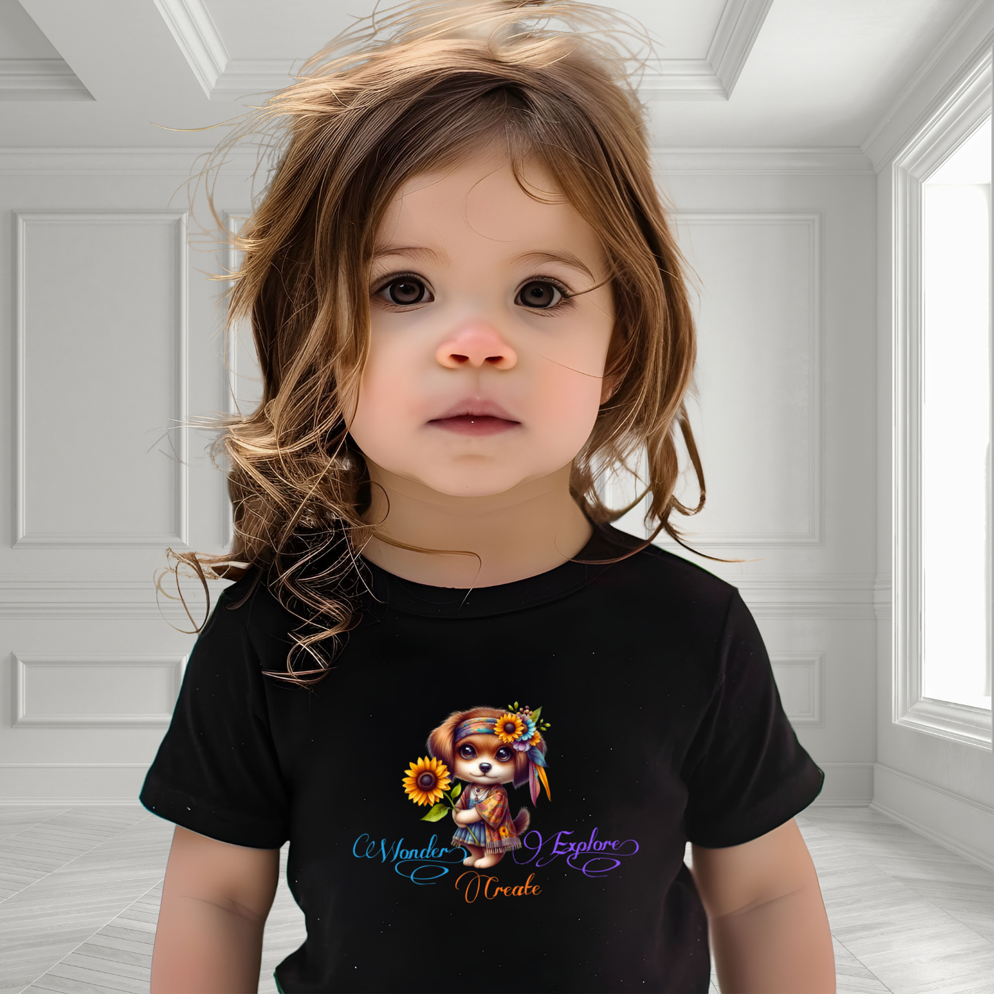 Wonder, Explore, Create Toddler T-Shirt