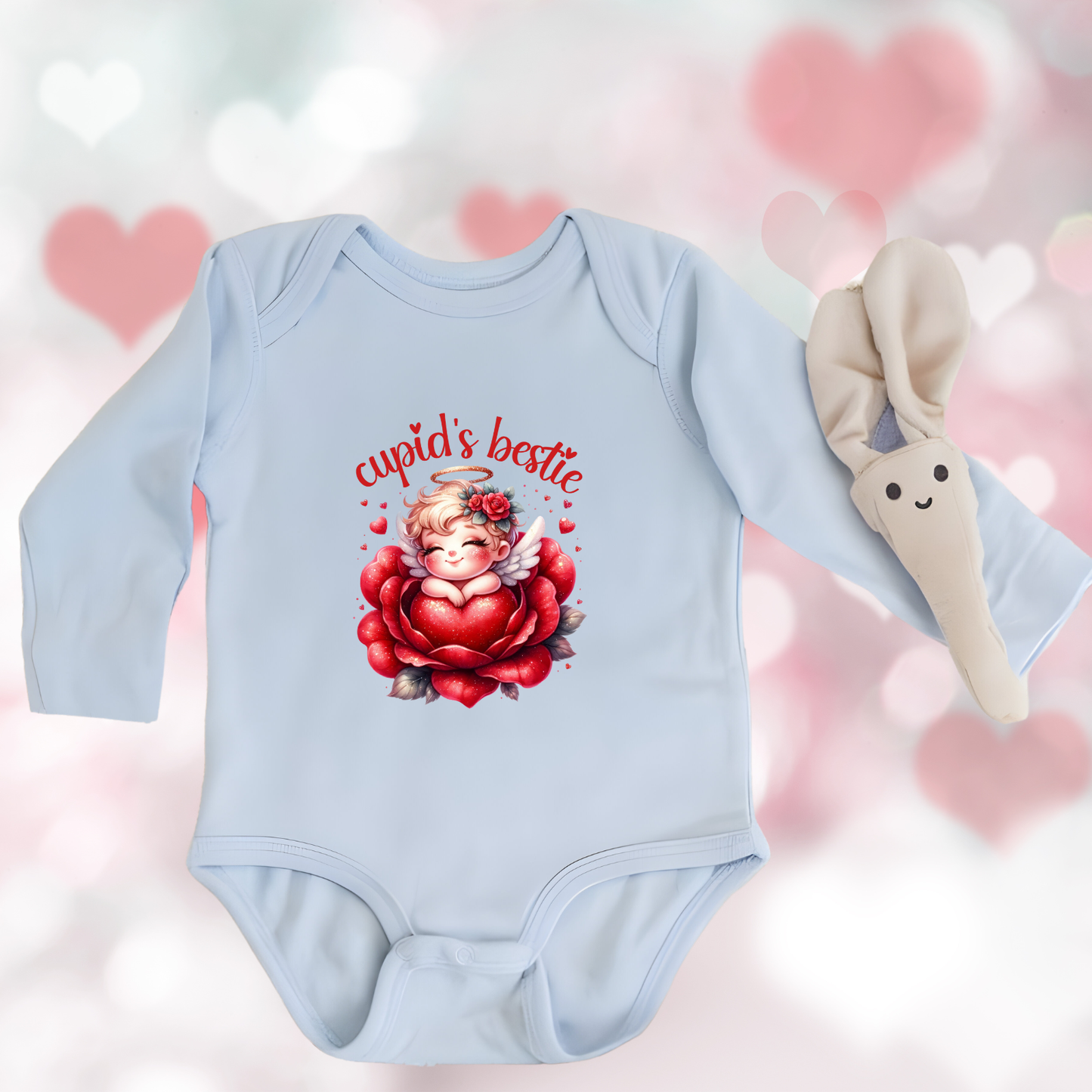 Cupid’s Bestie Infant Long Sleeve Onesie
