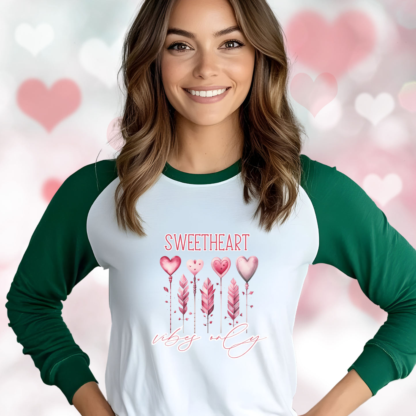 Sweetheart Vibes Only Baseball Tee