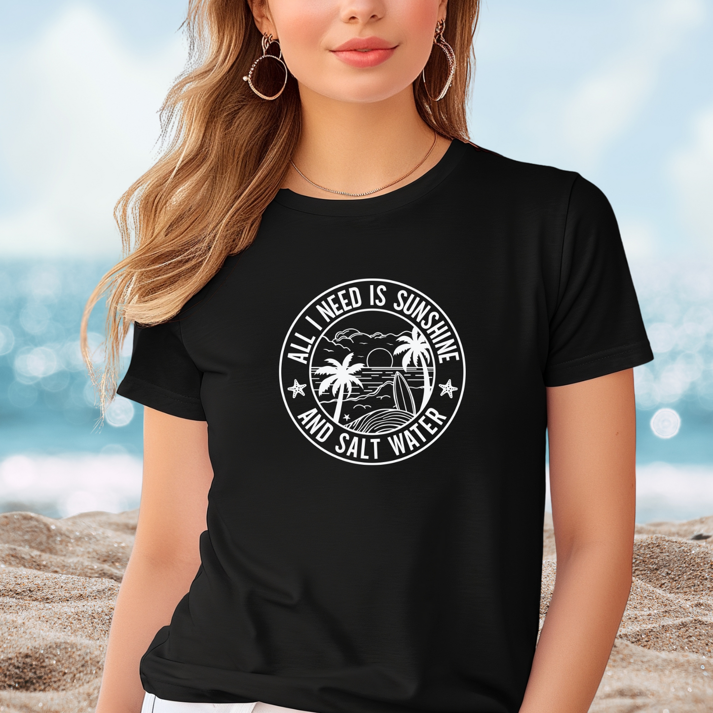 All I Need Sunshine and Saltwater T-Shirt