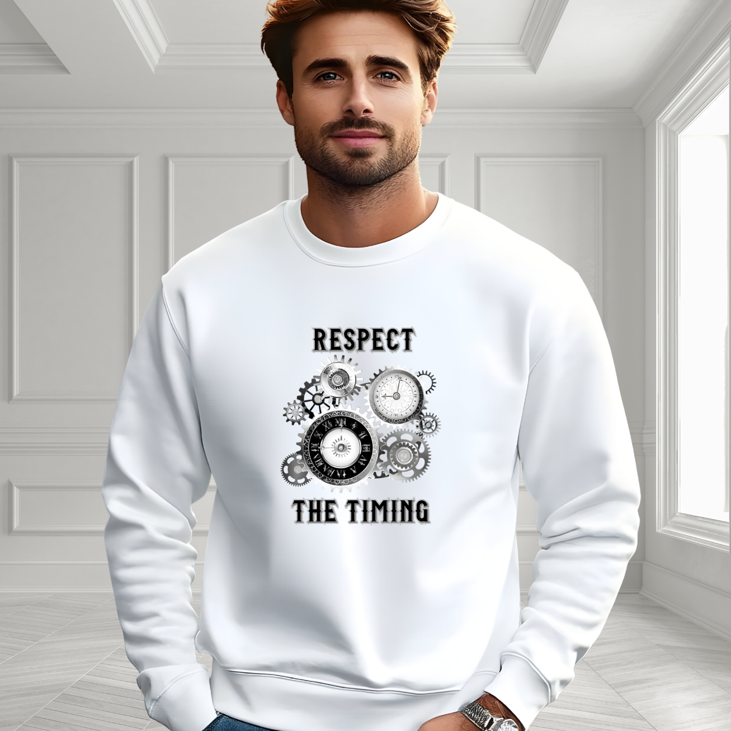 Respect The Timing Crewneck Sweatshirt