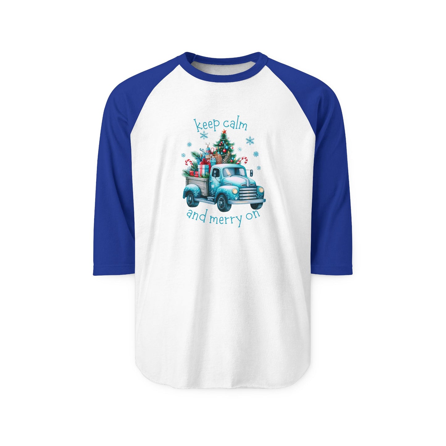 Keep Calm And Merry On Baseball Tee