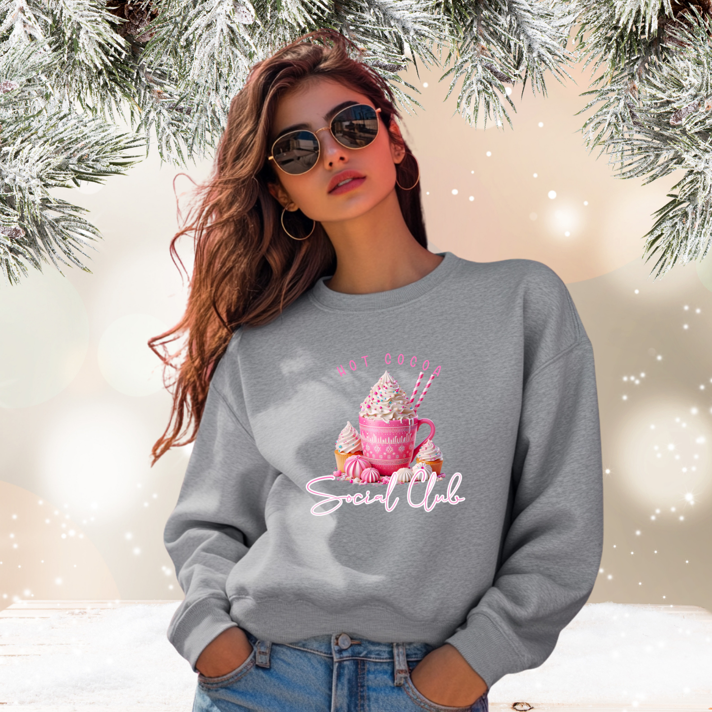 Hot Cocoa Social Club Crewneck Sweatshirt