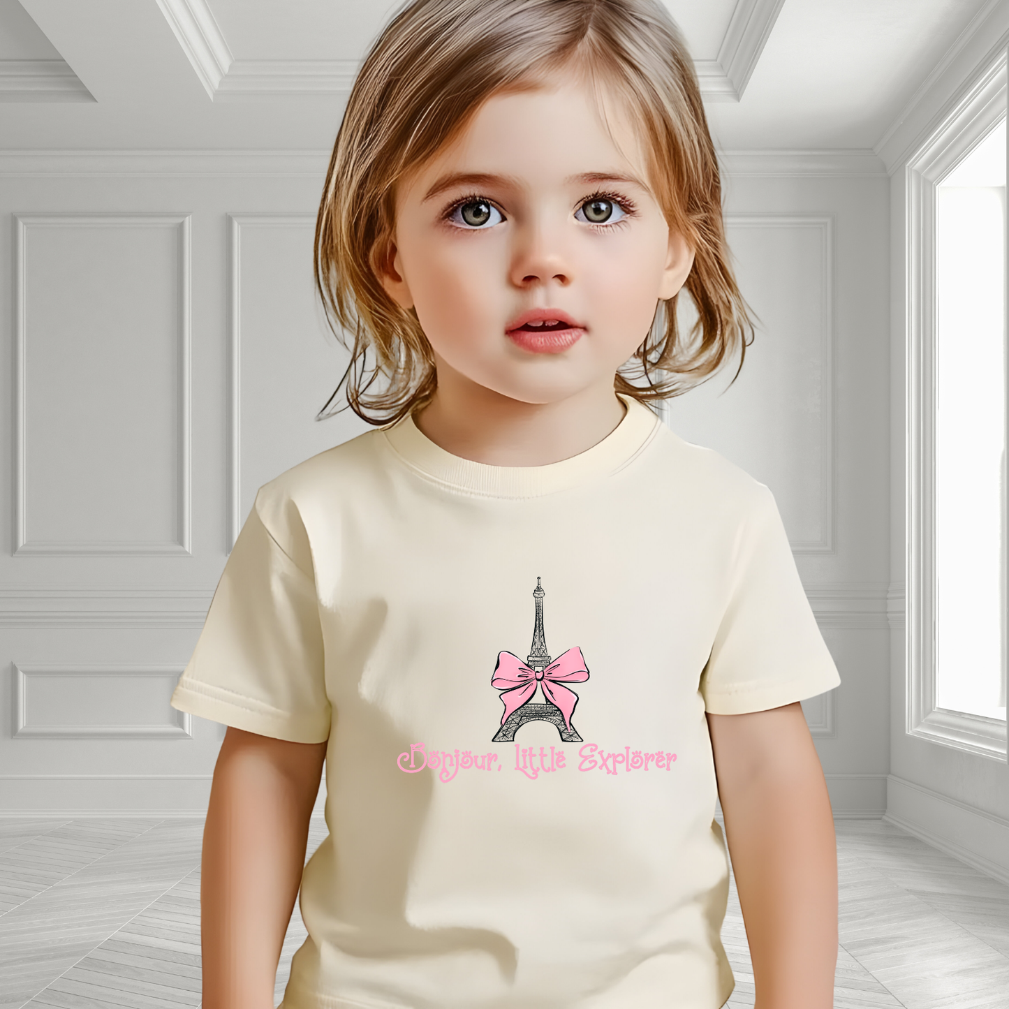 Bonjour, Little Explorer Kid's T-Shirt