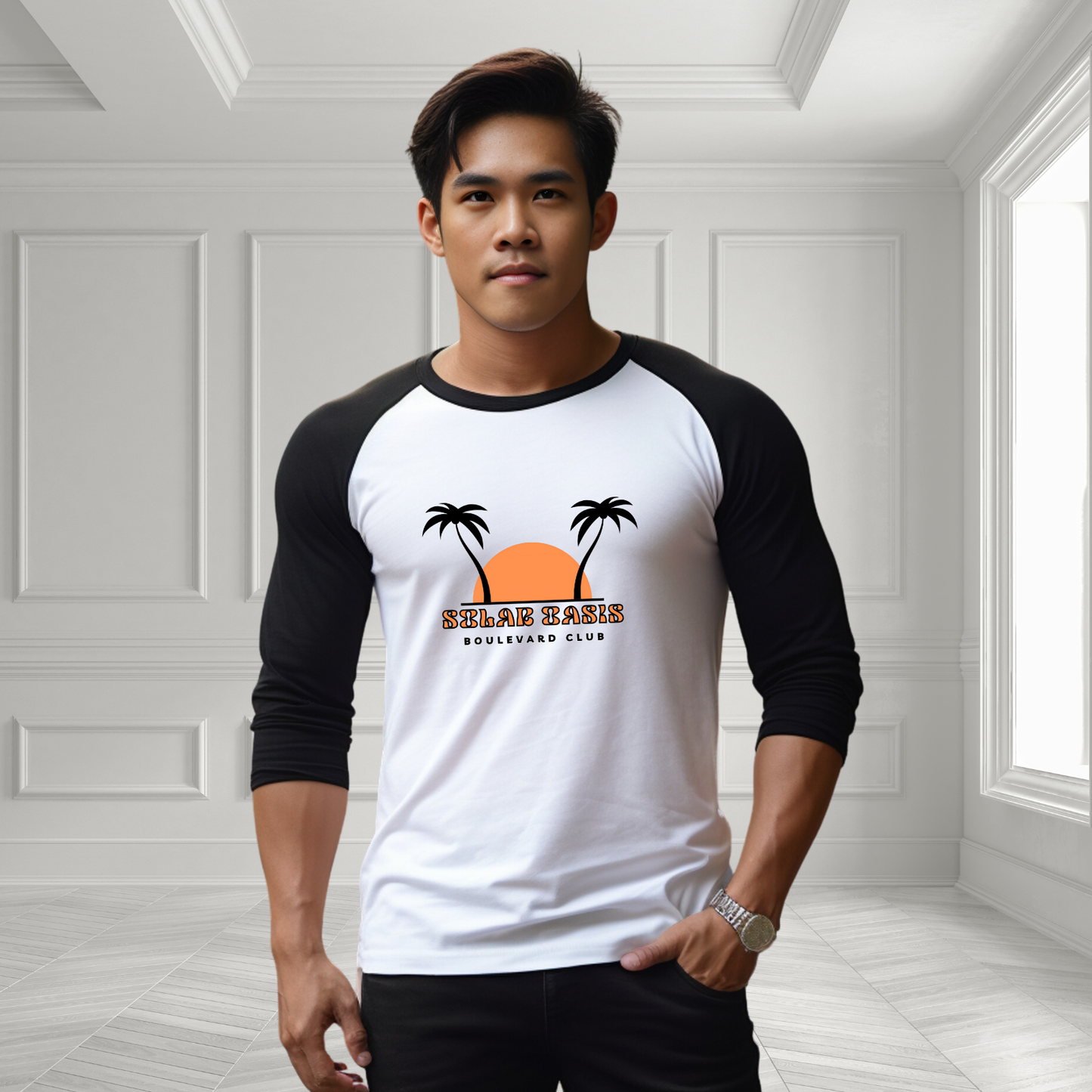 Solar Oasis Baseball Tee