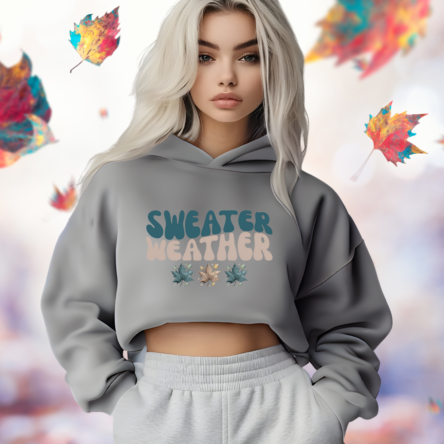 Sweater Weather Crop Hoodie