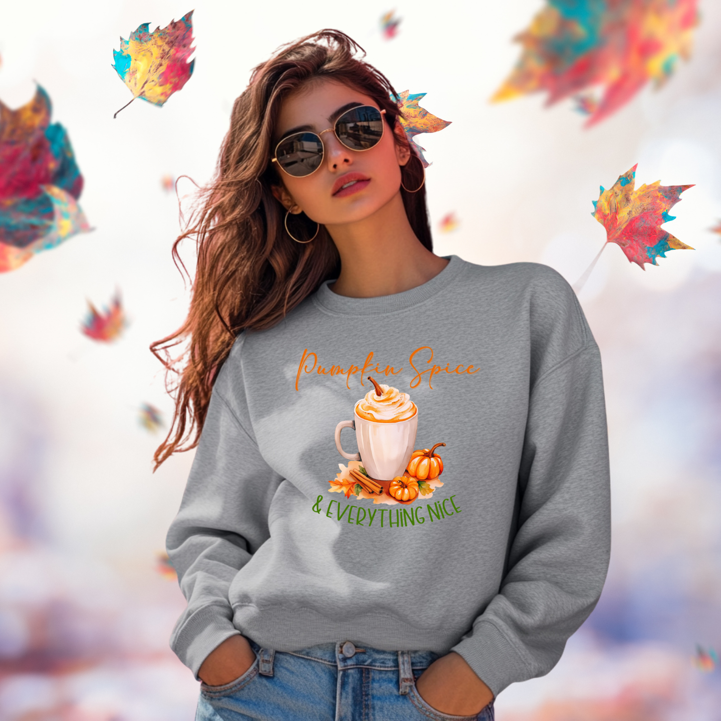 Pumpkin Spice & Everything Nice Crewneck Sweatshirt