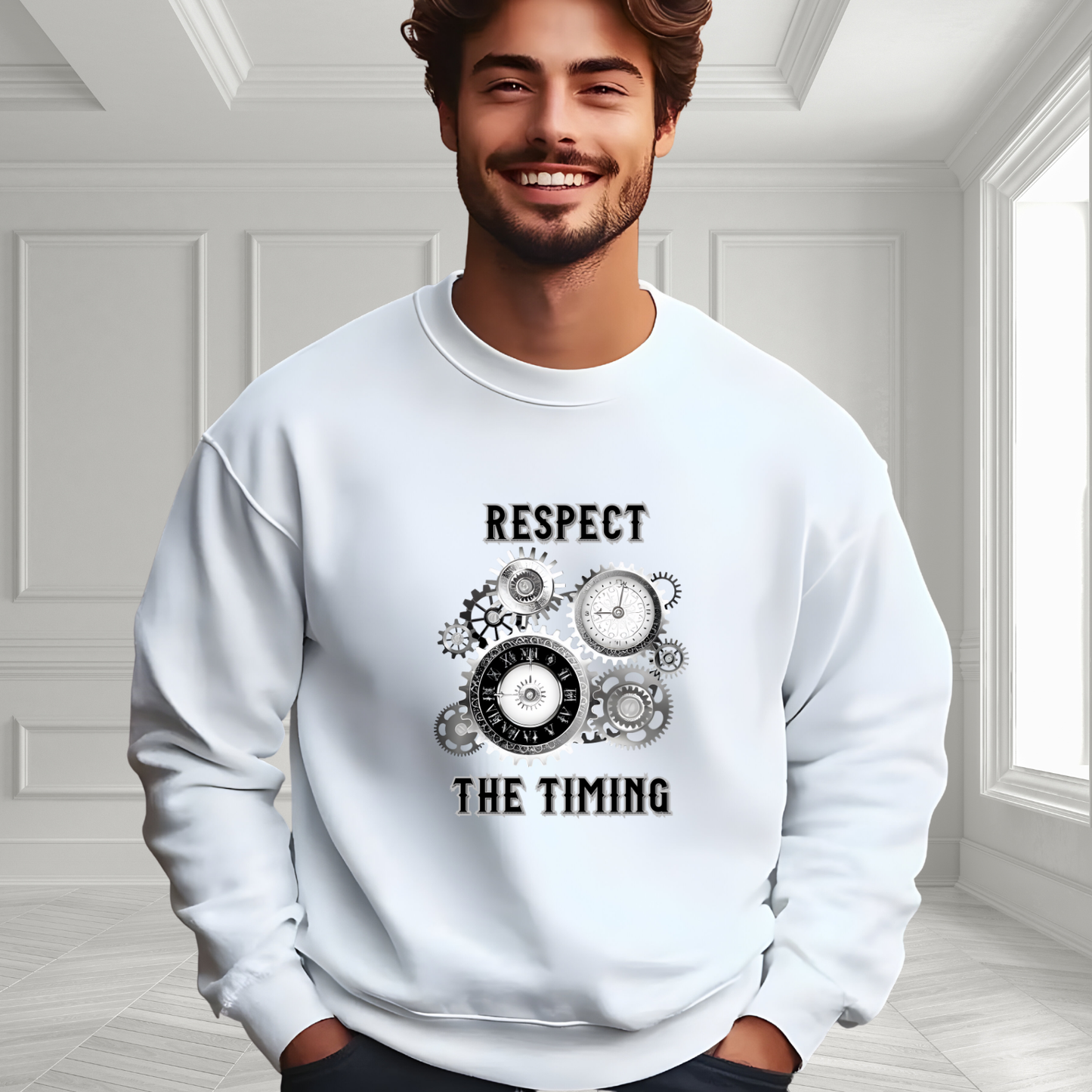 Respect The Timing Crewneck Sweatshirt