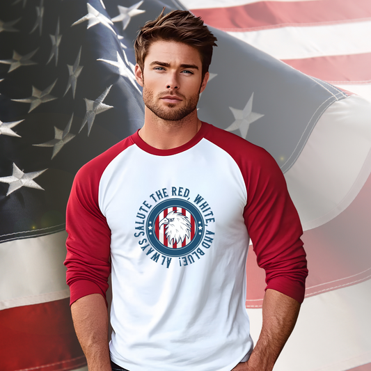 Always Salute Baseball Tee