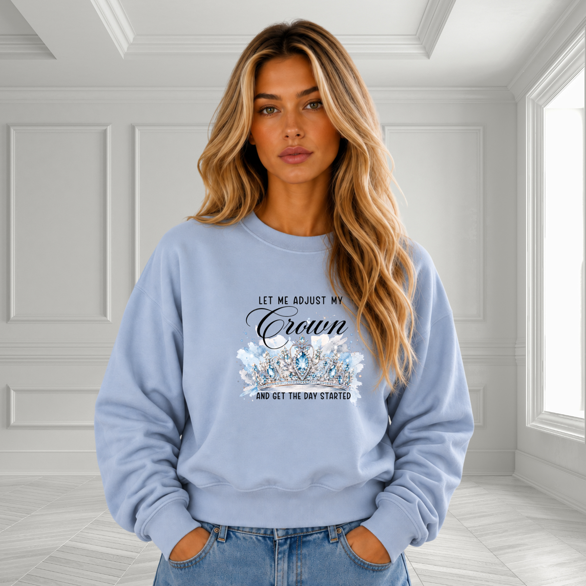 Let Me Adjust My Crown Crewneck Sweatshirt