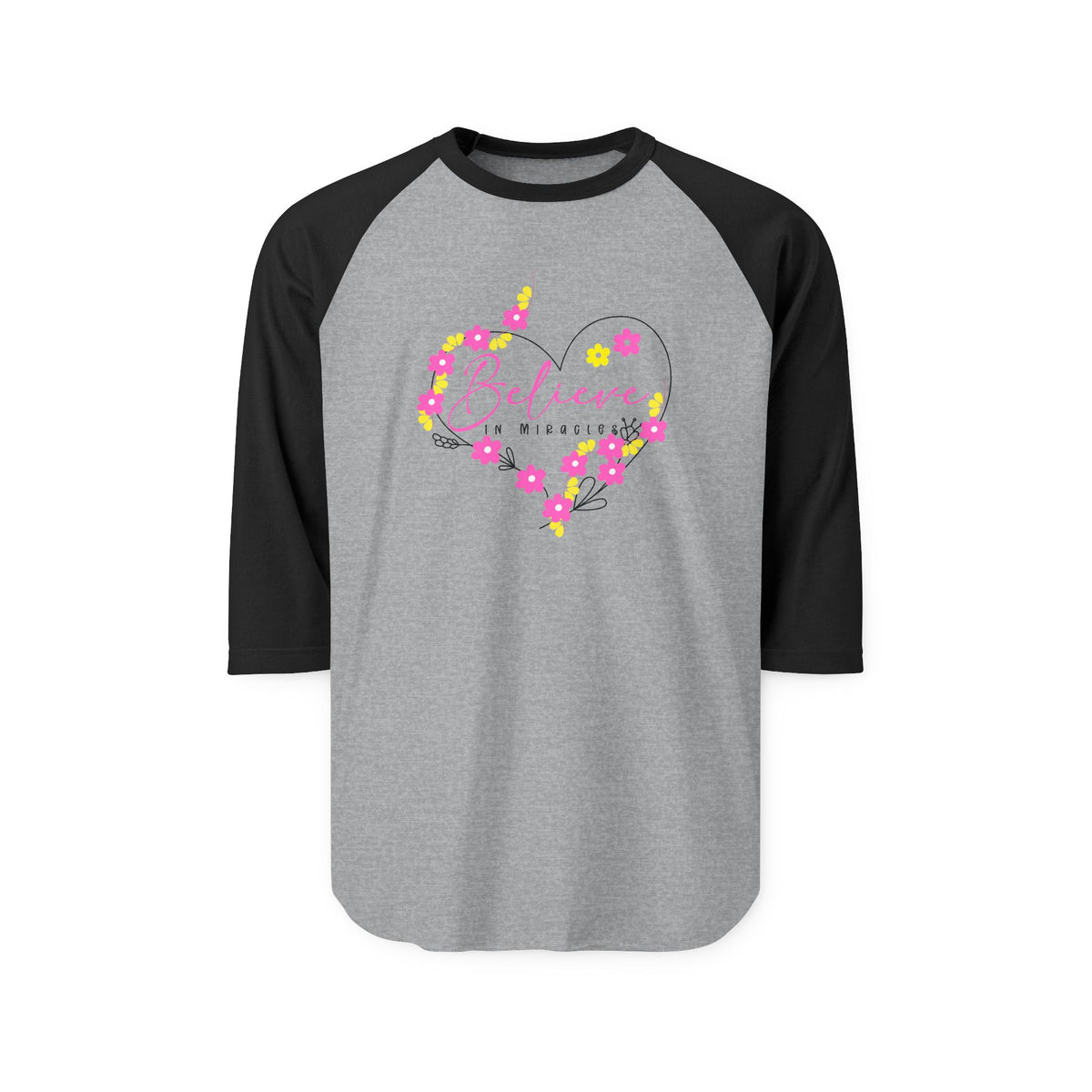 Believe In Miracles Baseball Tee