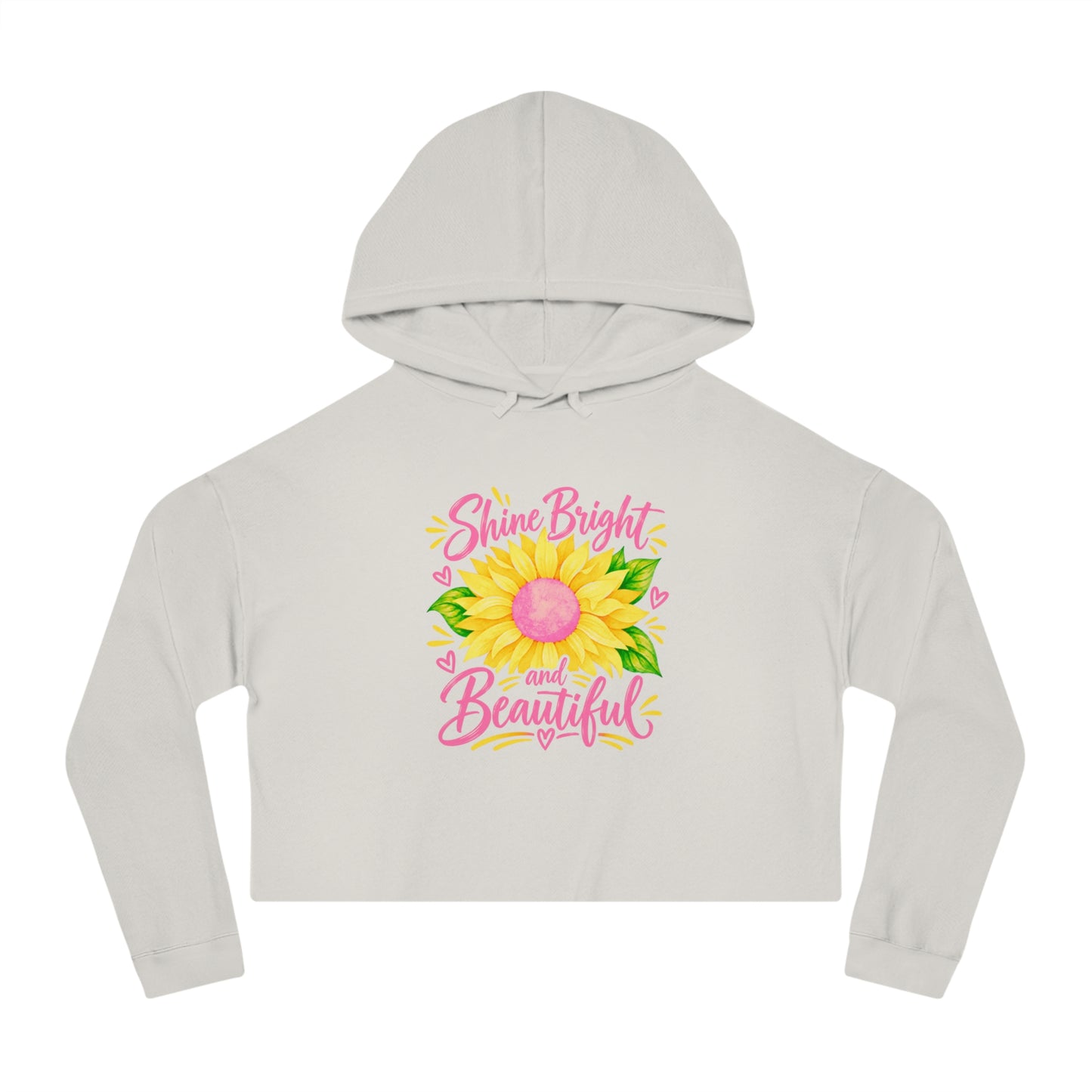 Shine Bright And Beautiful Crop Hoodie