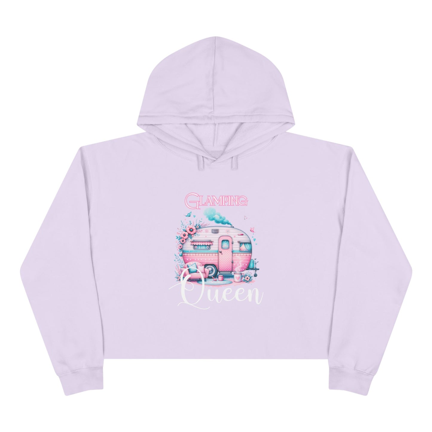 Glamping Queen Crop Hoodie