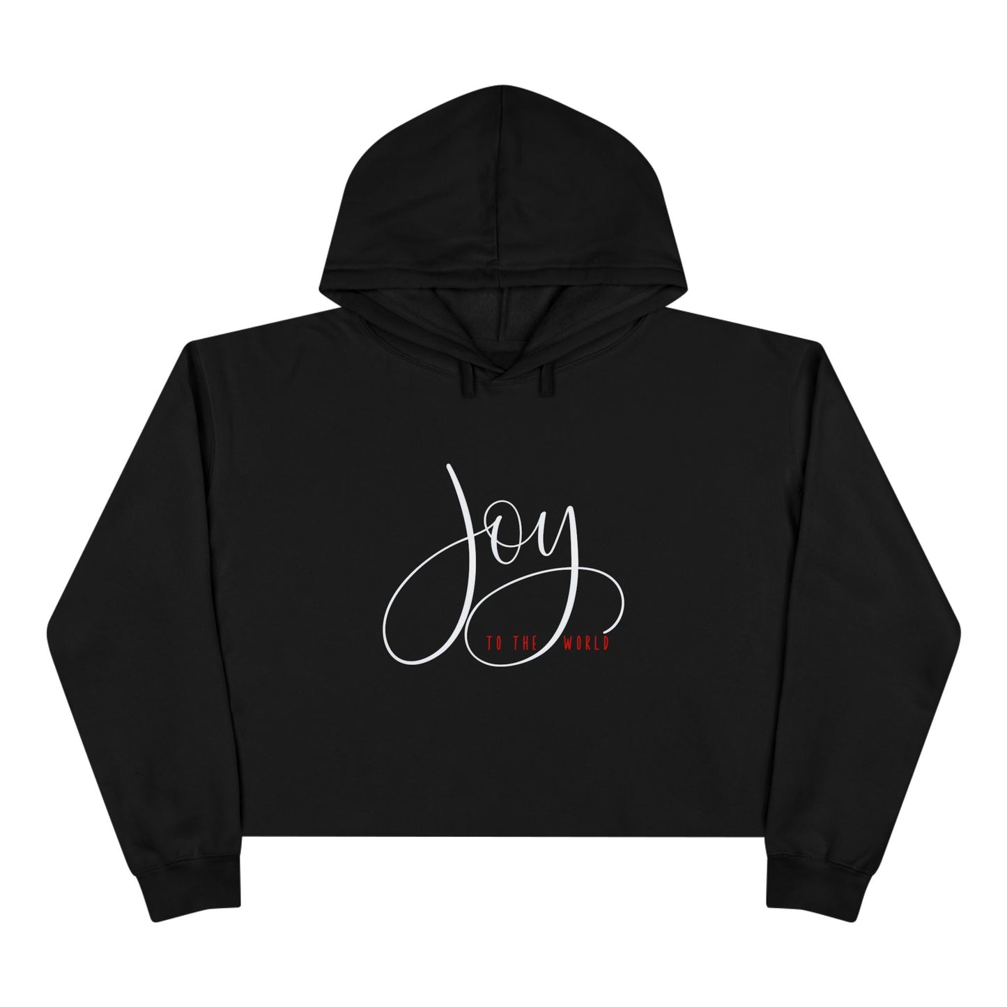 Joy To The World Crop Hoodie