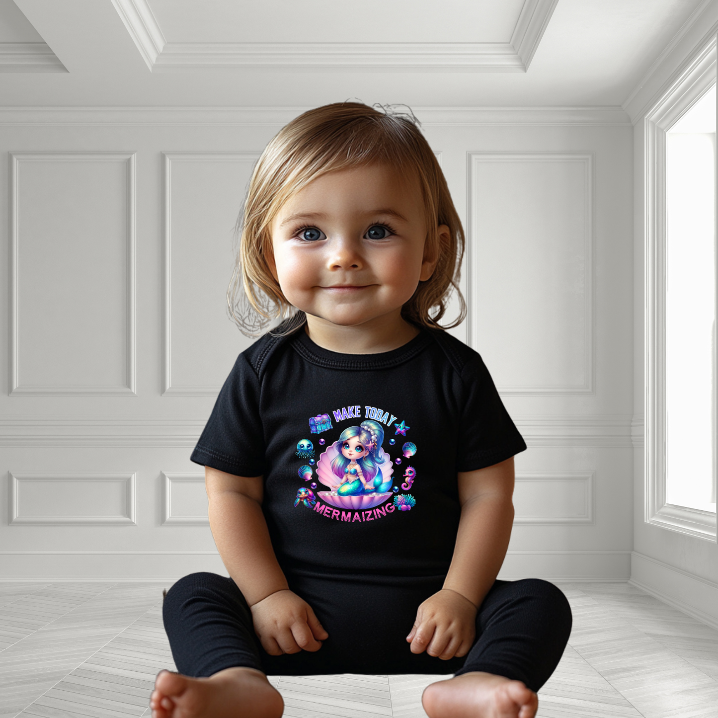 Make Today Mermaizing Infant Short Sleeve Onesie