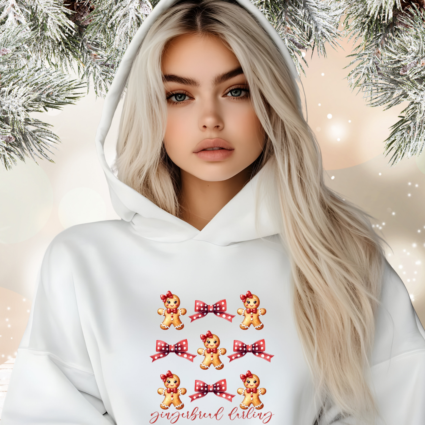 Gingerbread Darling Crop Hoodie