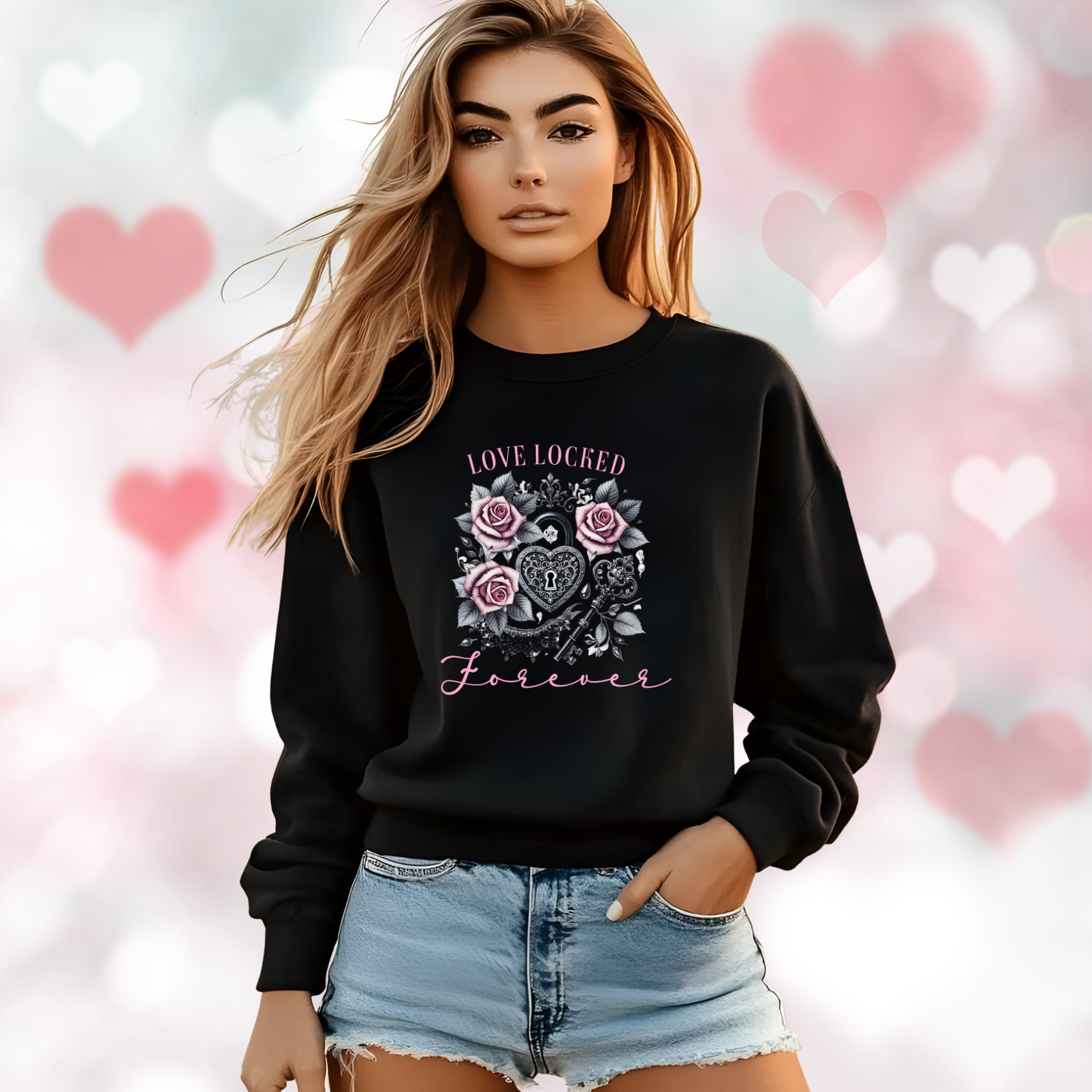 Love Locked Forever Crewneck Sweatshirt