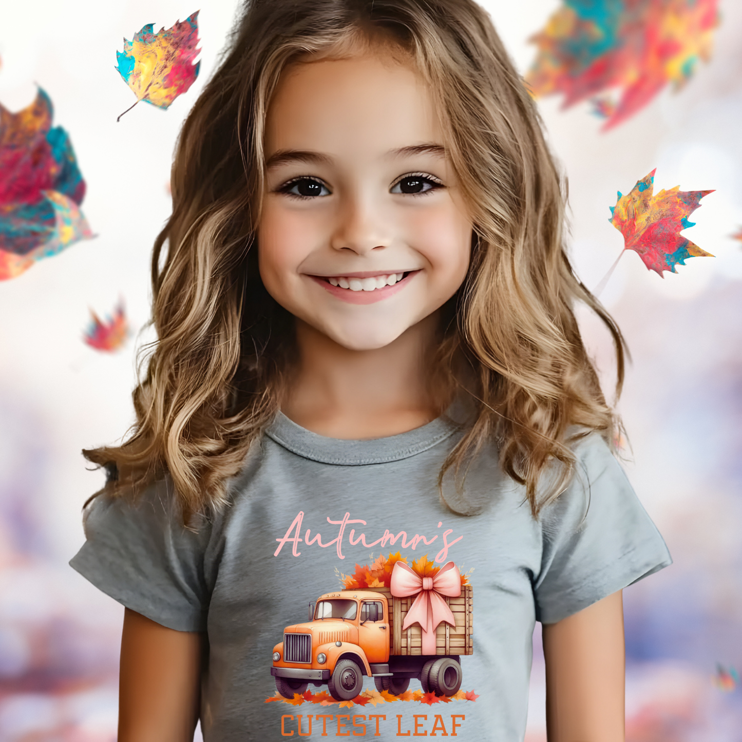 Autumn’s Cutest Leaf Kid’s T-Shirt