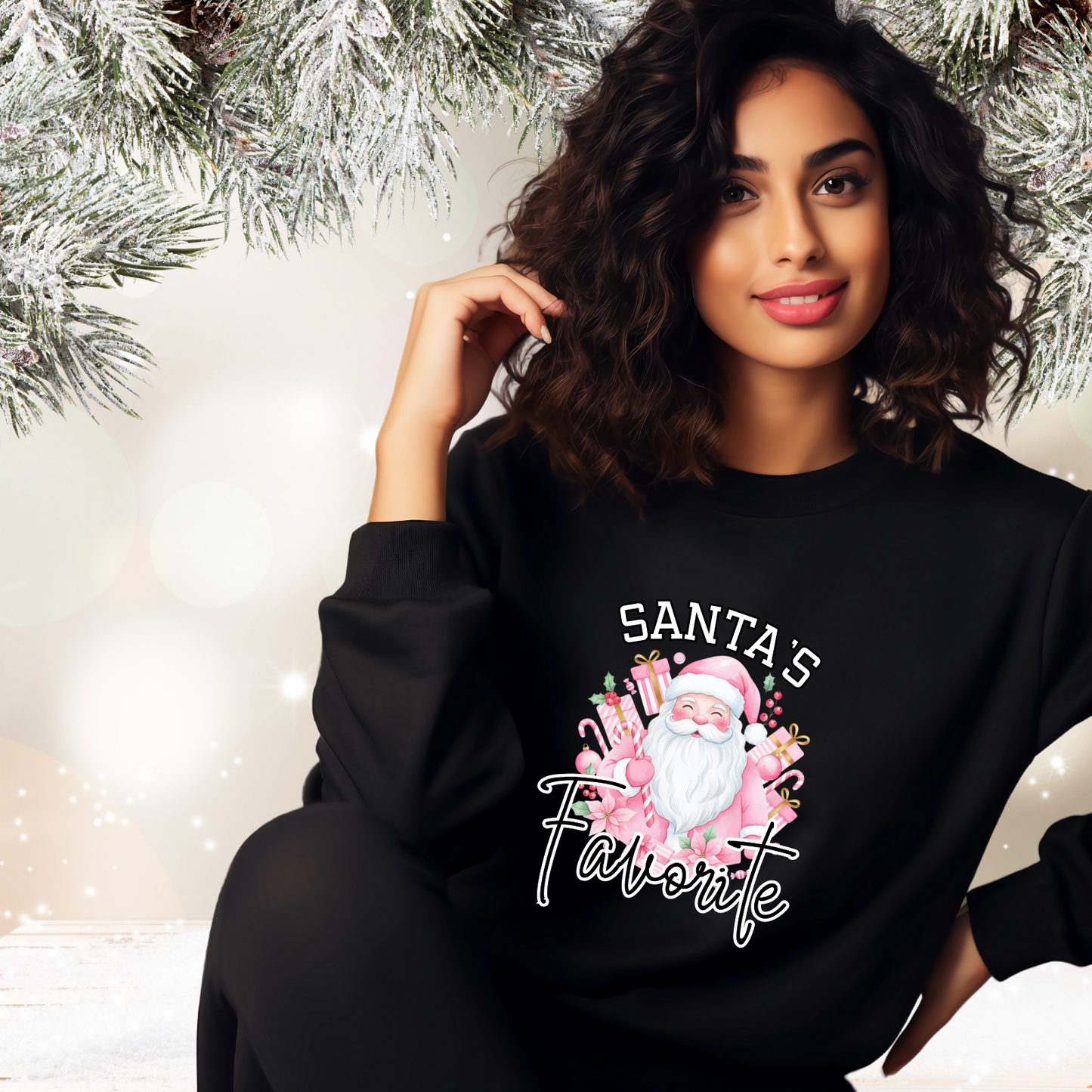 Santa’s Favorite Crewneck Sweatshirt