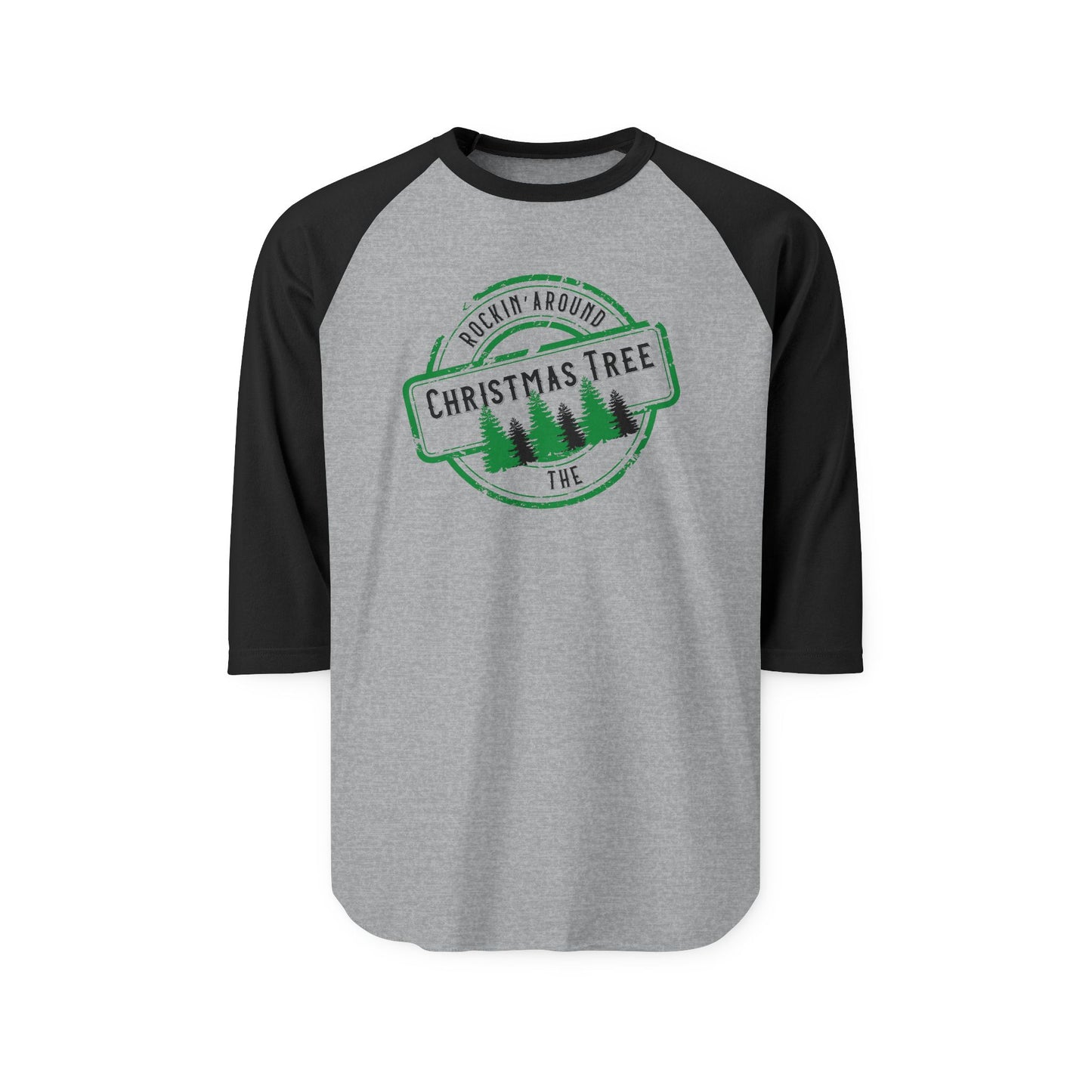 Rockin’ Around The Christmas Tree Baseball Tee