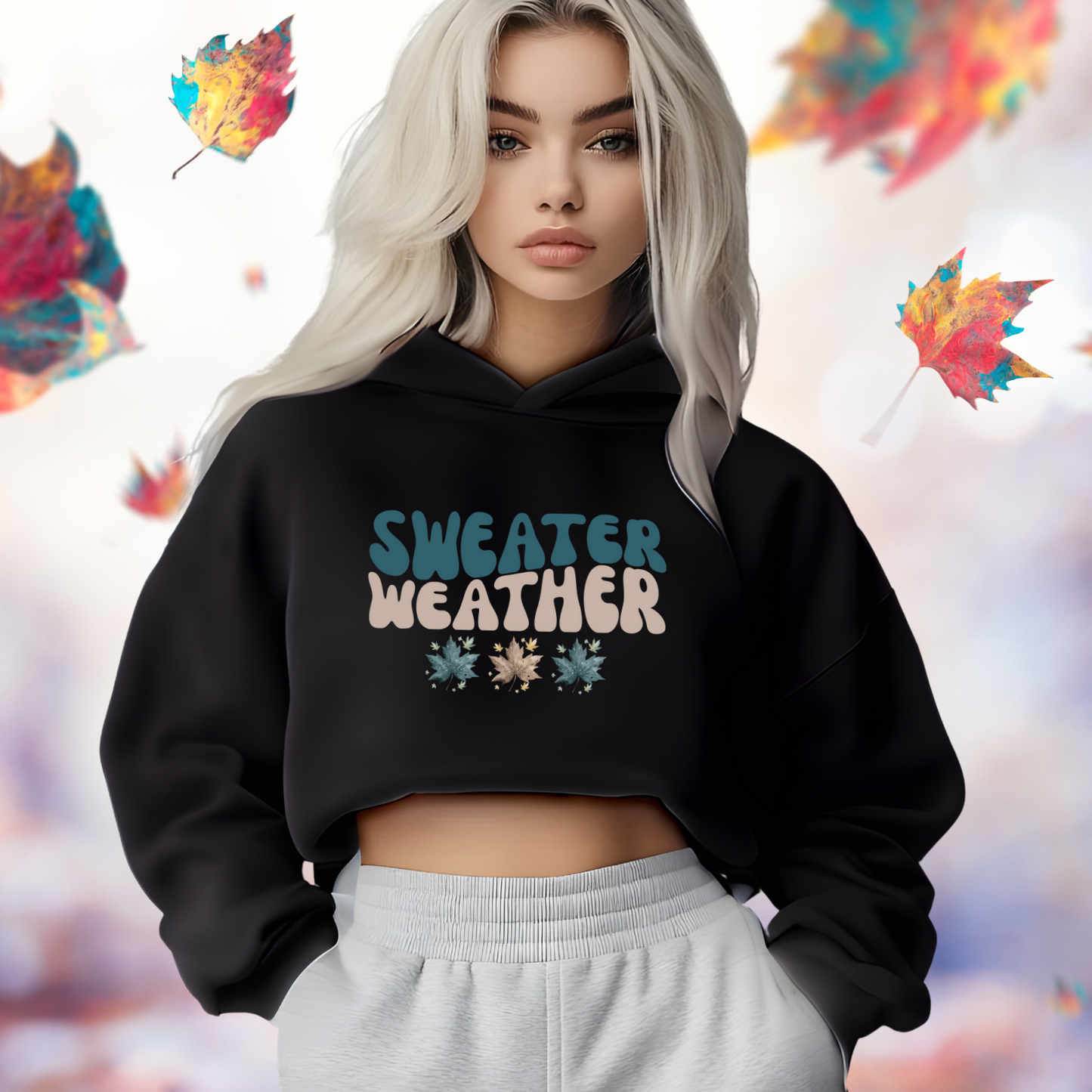 Sweater Weather Crop Hoodie
