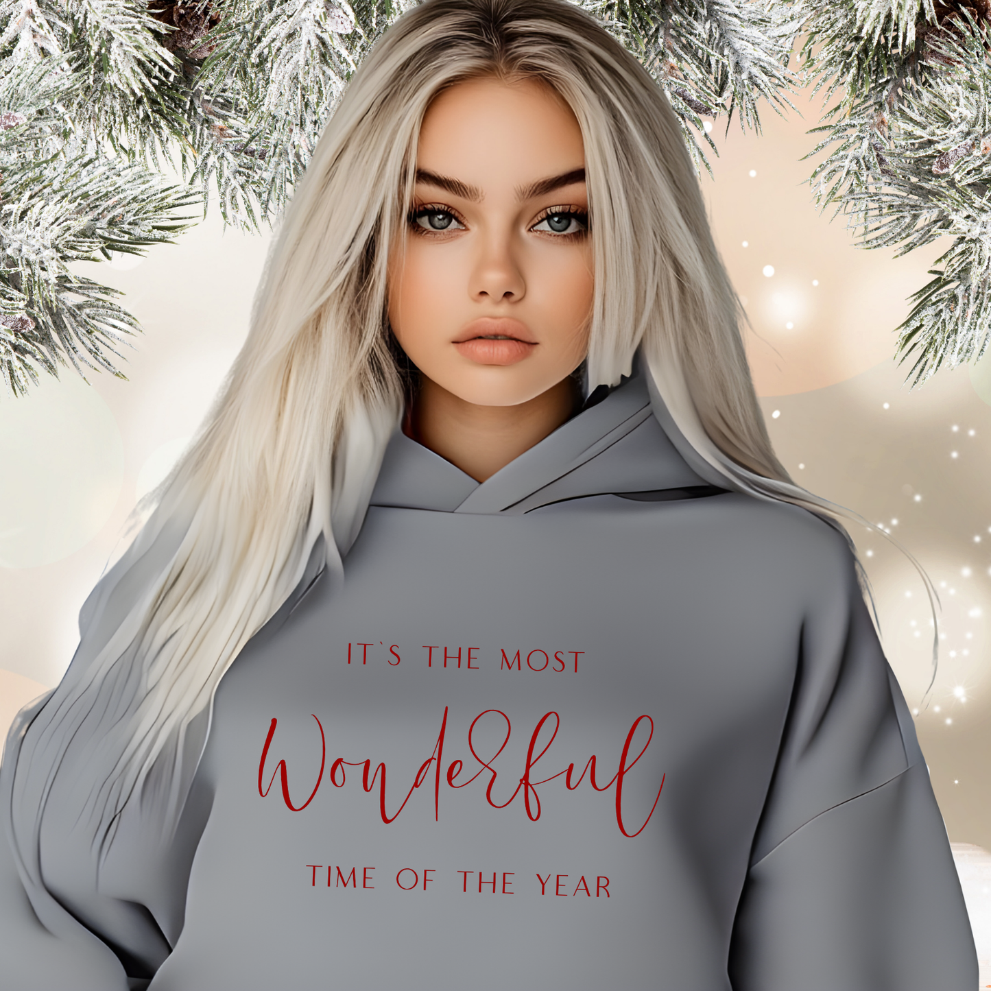 Most Wonderful Time Of The Year Crop Hoodie