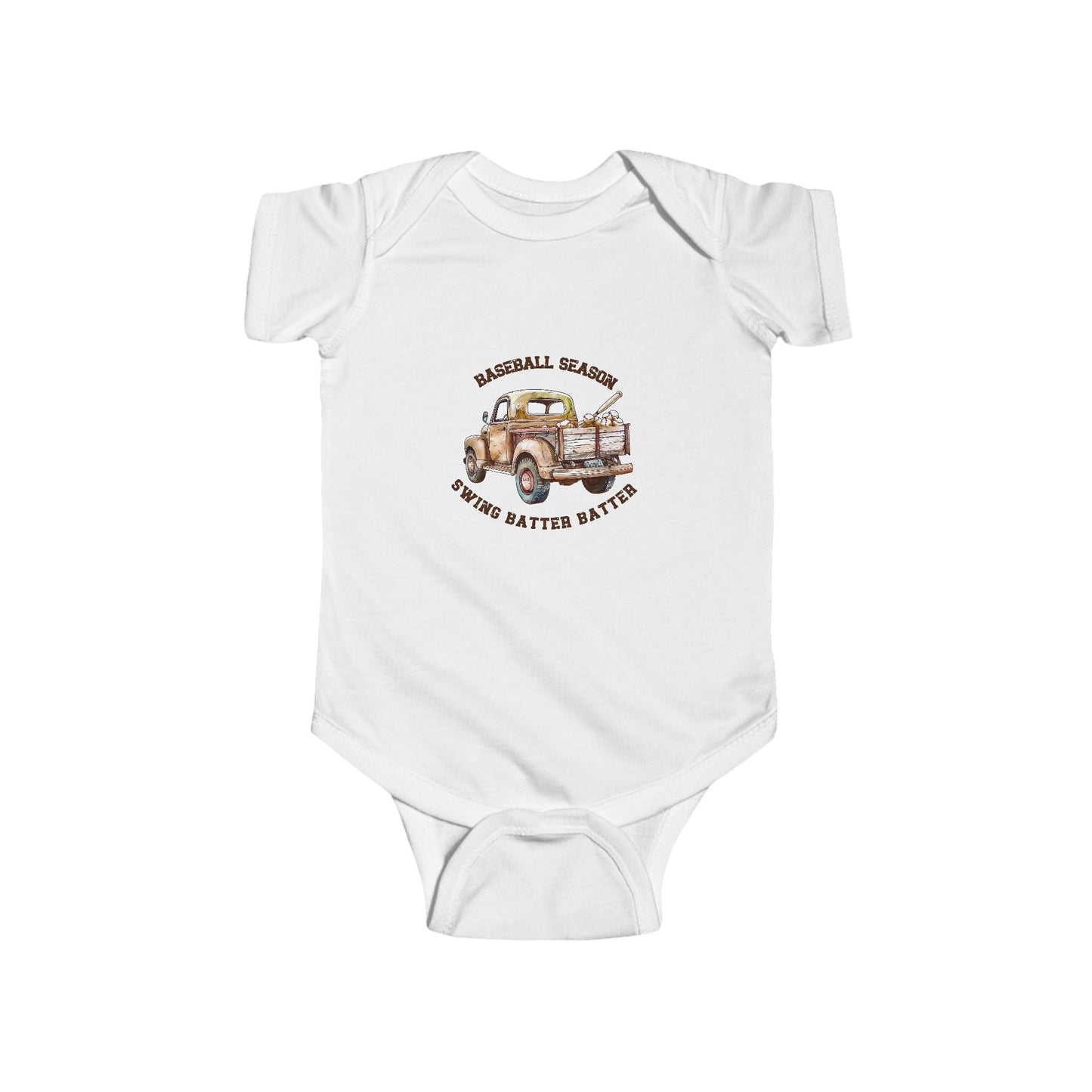 Baseball Season Infant Short Sleeve Onesie