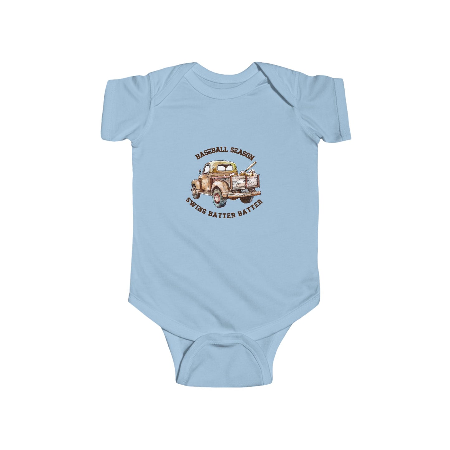 Baseball Season Infant Short Sleeve Onesie