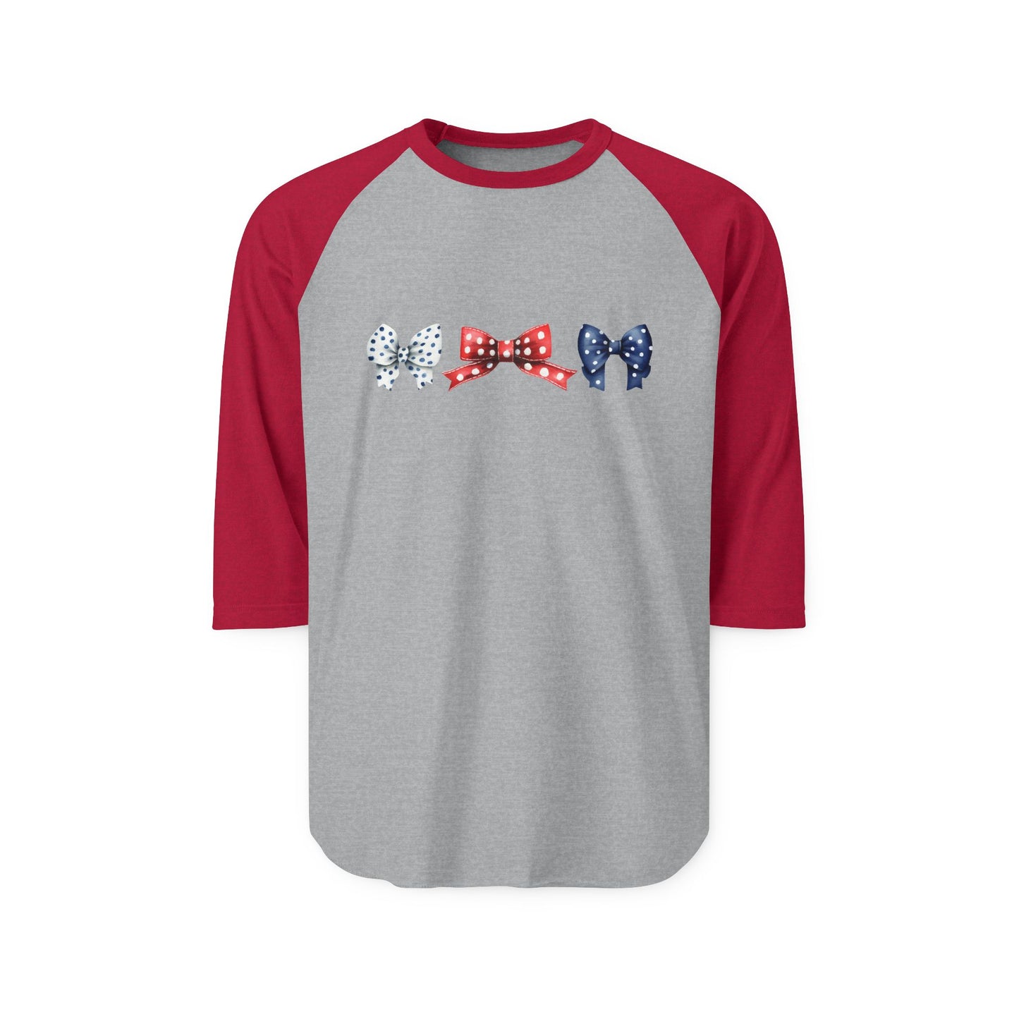 Patriotic Bows Baseball Tee