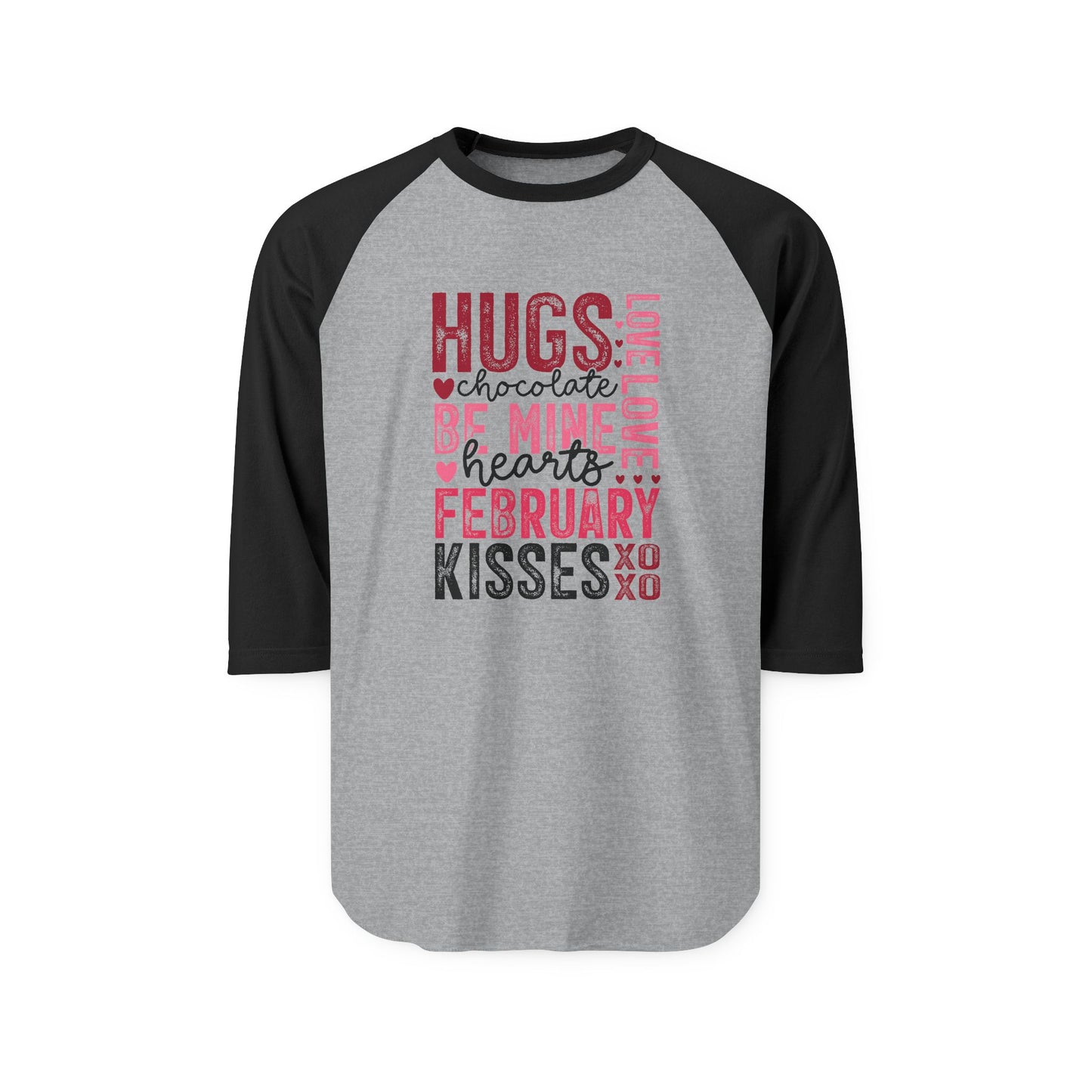 Valentine Typography Baseball Tee