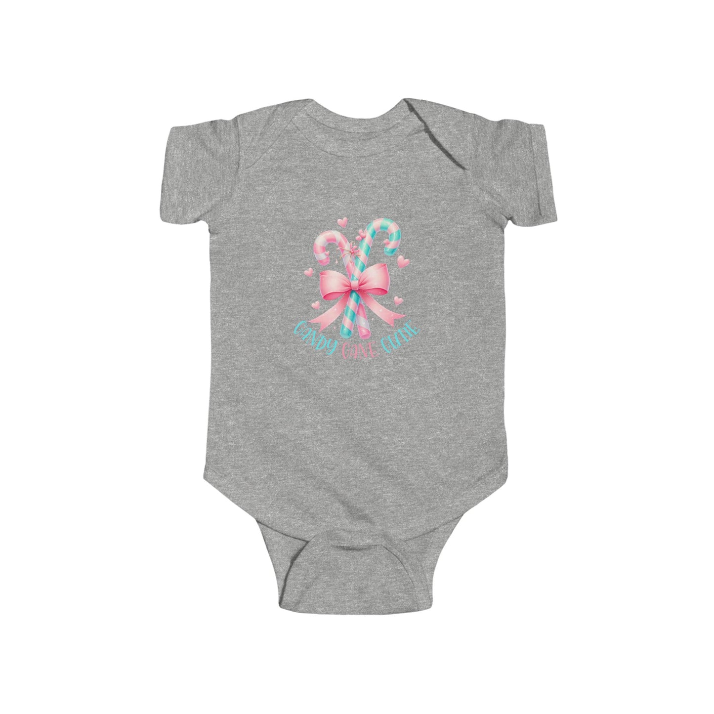Candy Cane Cutie Infant Short Sleeve Onesie