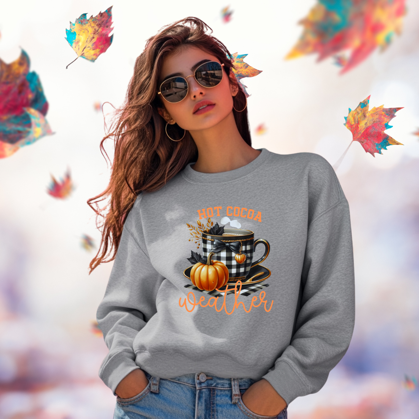 Hot Cocoa Weather Crewneck Sweatshirt