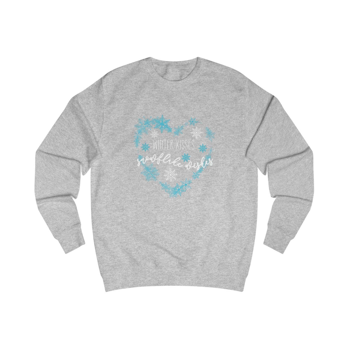 Winter Kisses, Snowflake Wishes Crewneck Sweatshirt