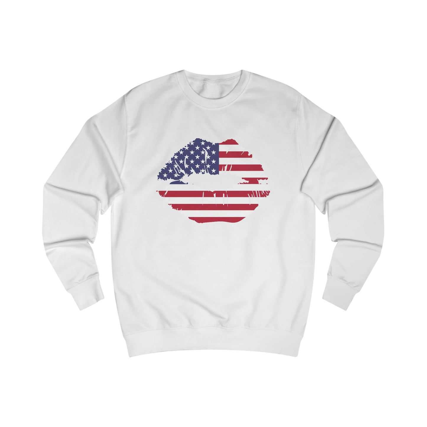 American Flag Lips Crewneck Sweatshirt