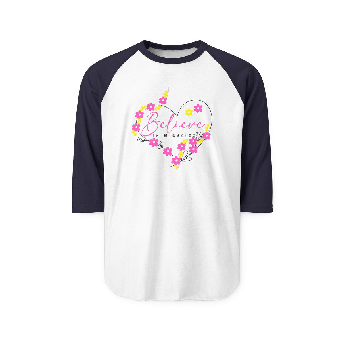 Believe In Miracles Baseball Tee