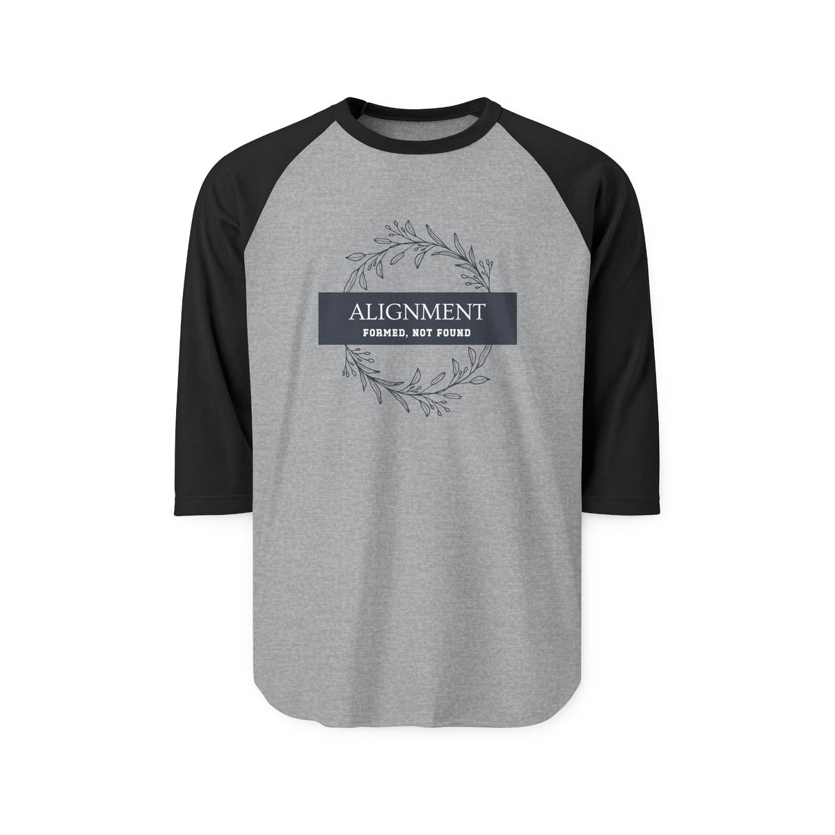 Alignment -Formed, Not Found Baseball Tee