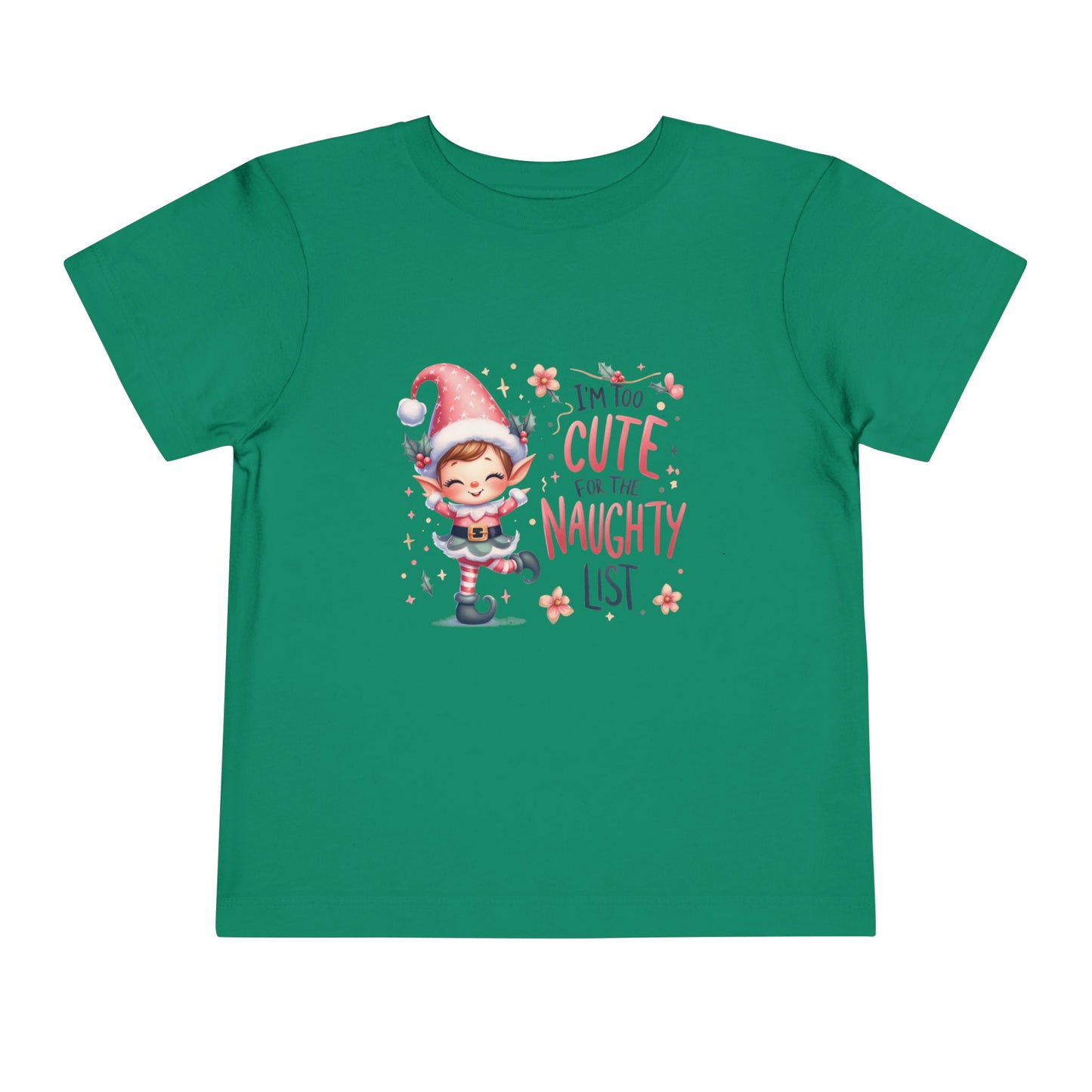 Too Cute For The Naughty List Toddler T-Shirt