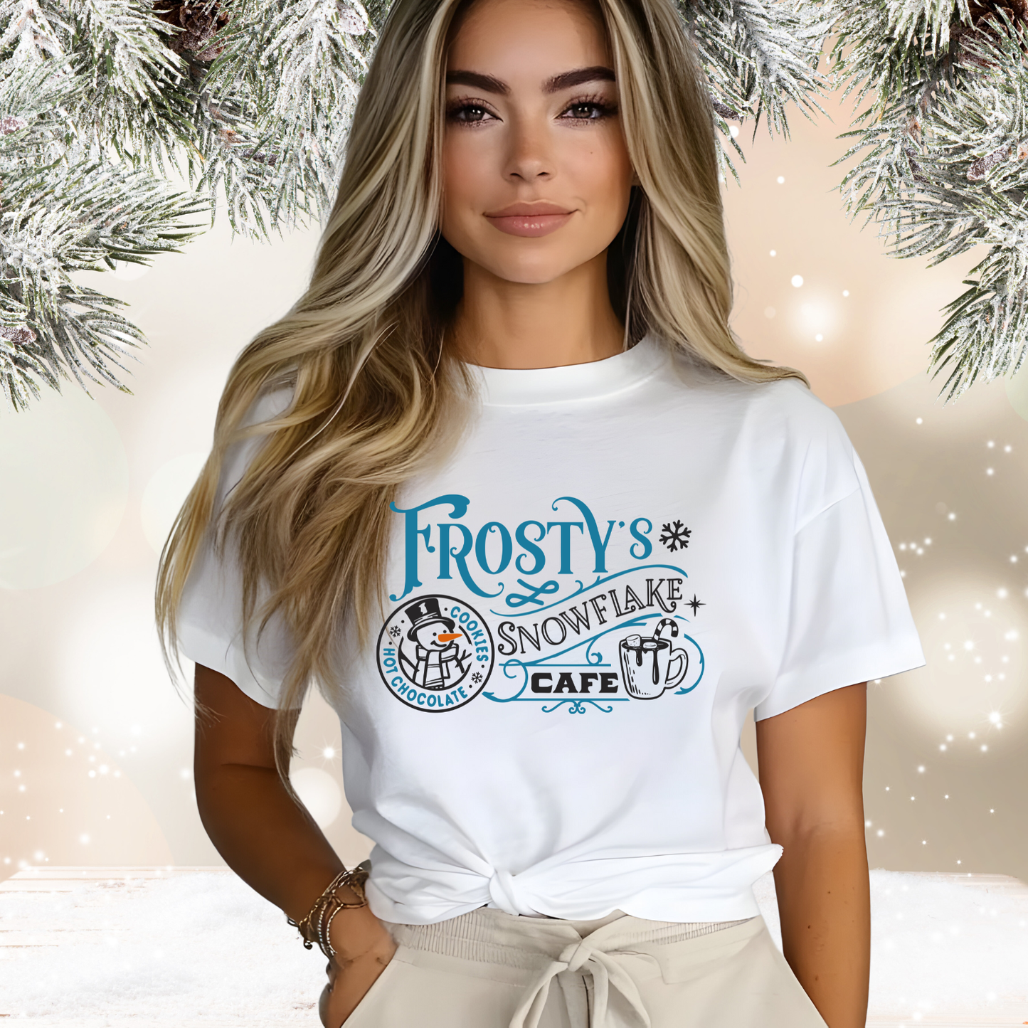 Frosty’s Snowflake Cafe T‑Shirt