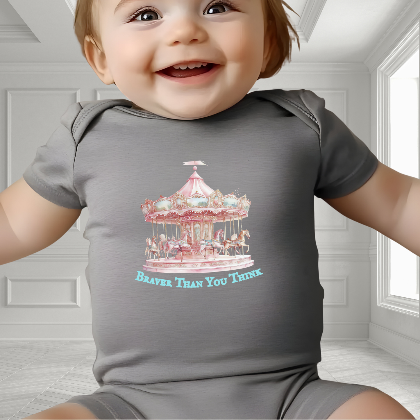 Braver Than You Think Infant Short Sleeve Onesie